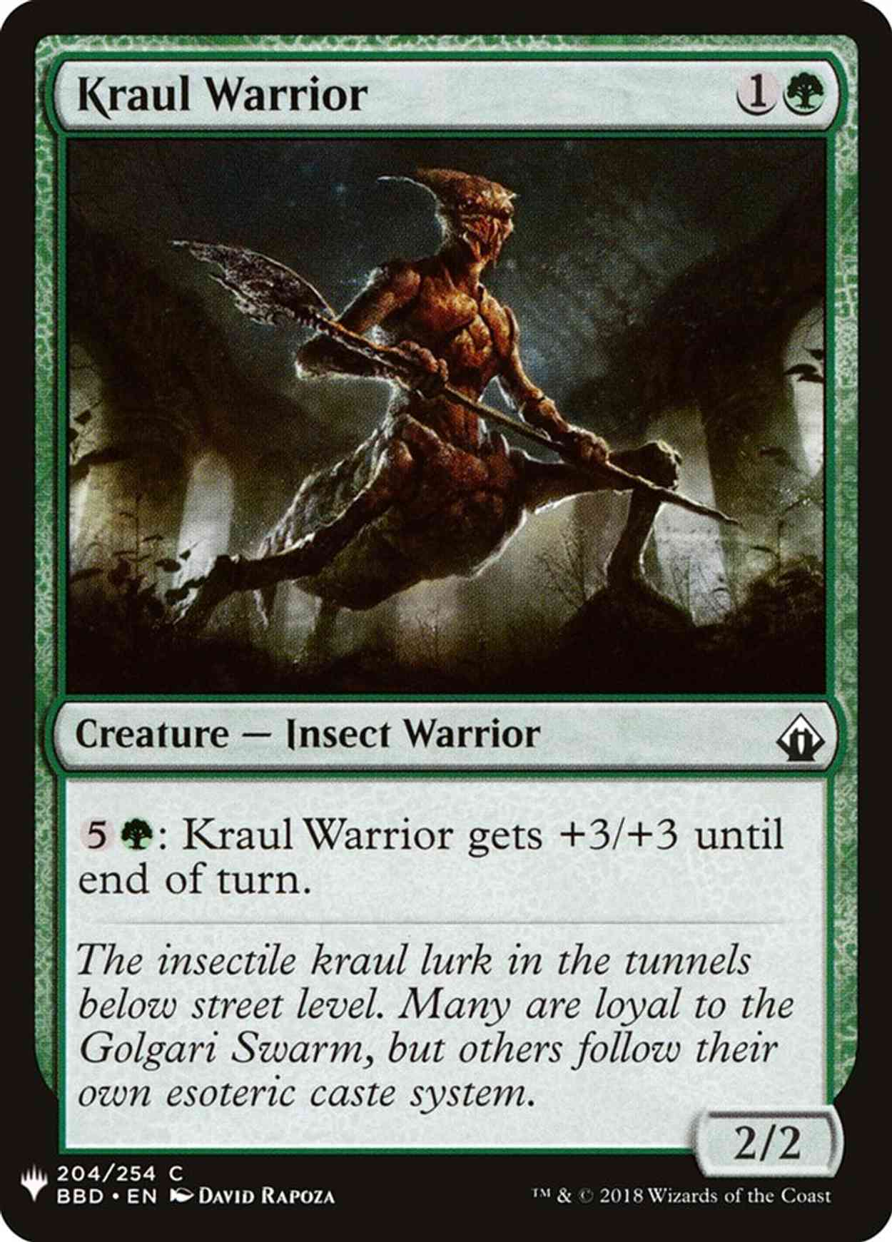 Kraul Warrior magic card front