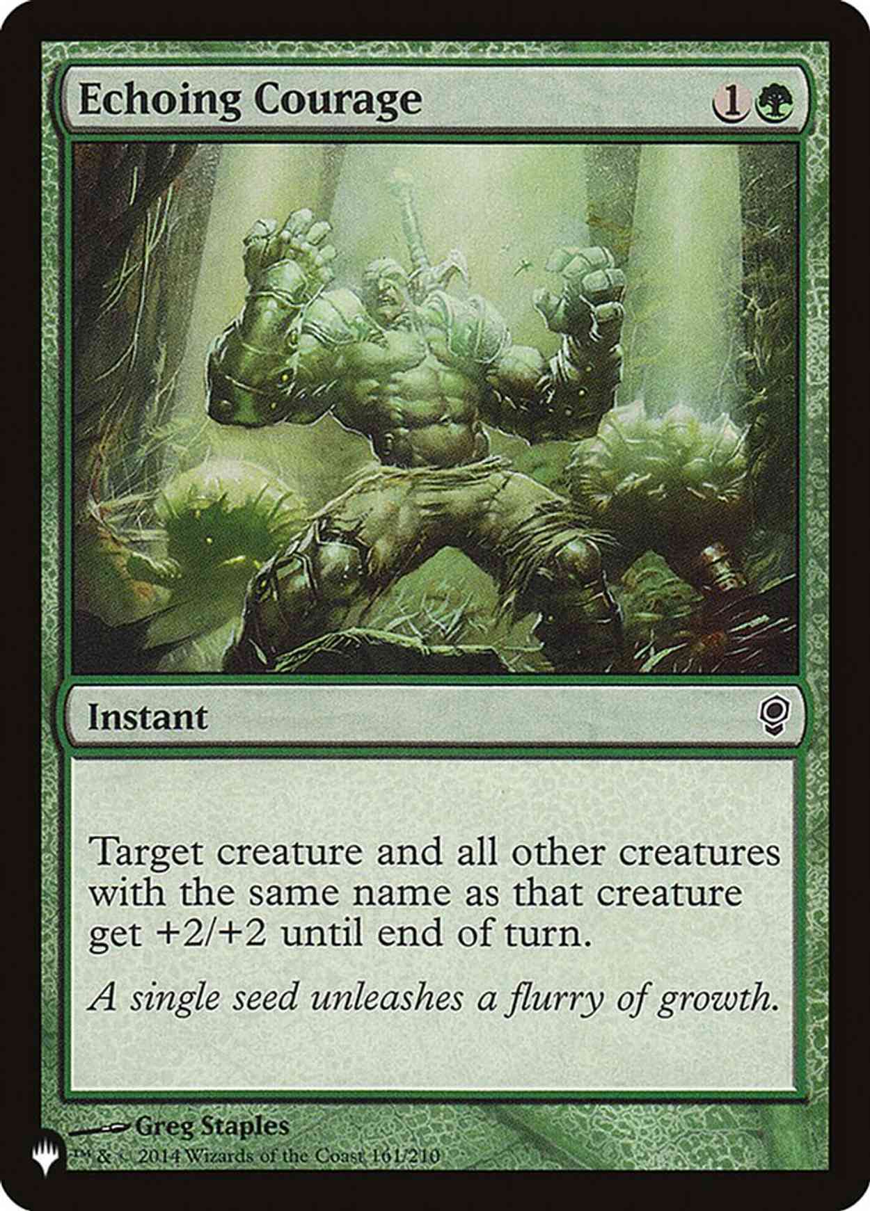 Echoing Courage magic card front