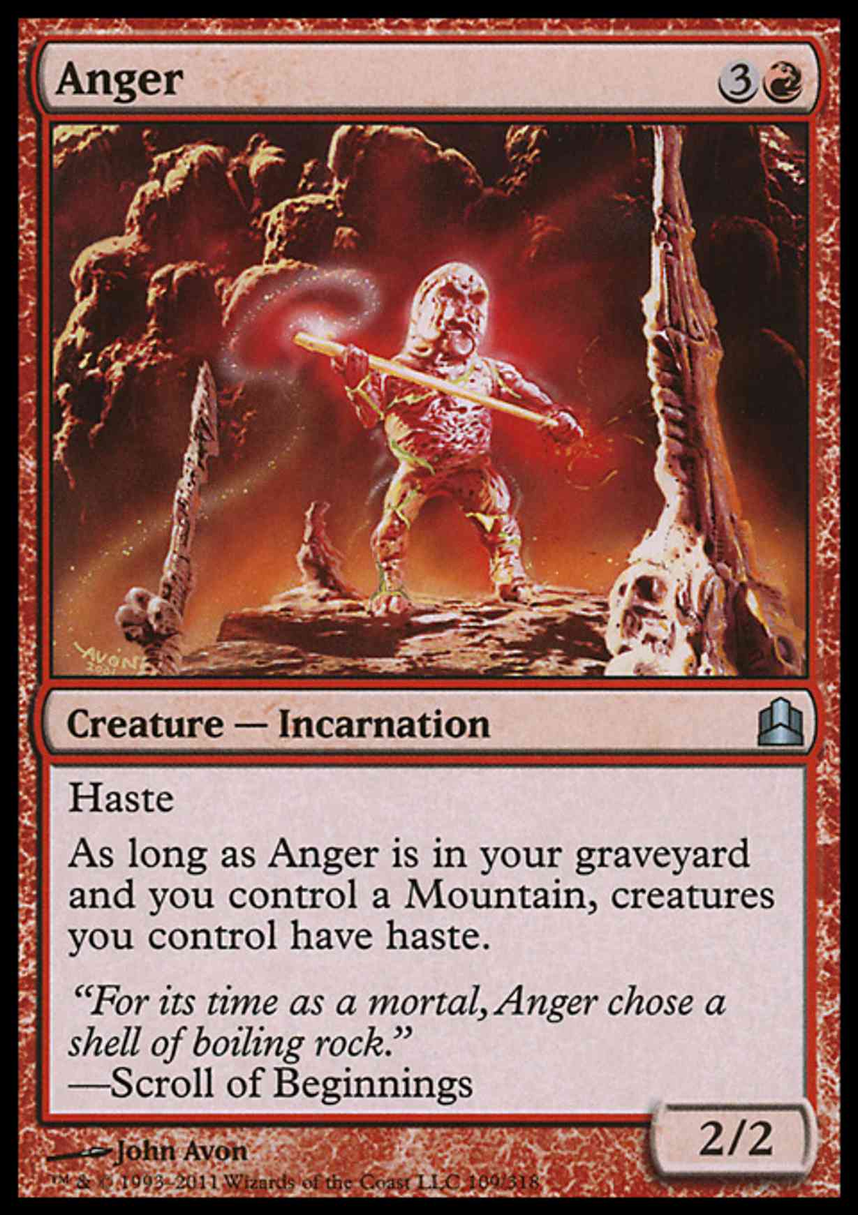 Anger Price from mtg Magic: The Gathering-Commander