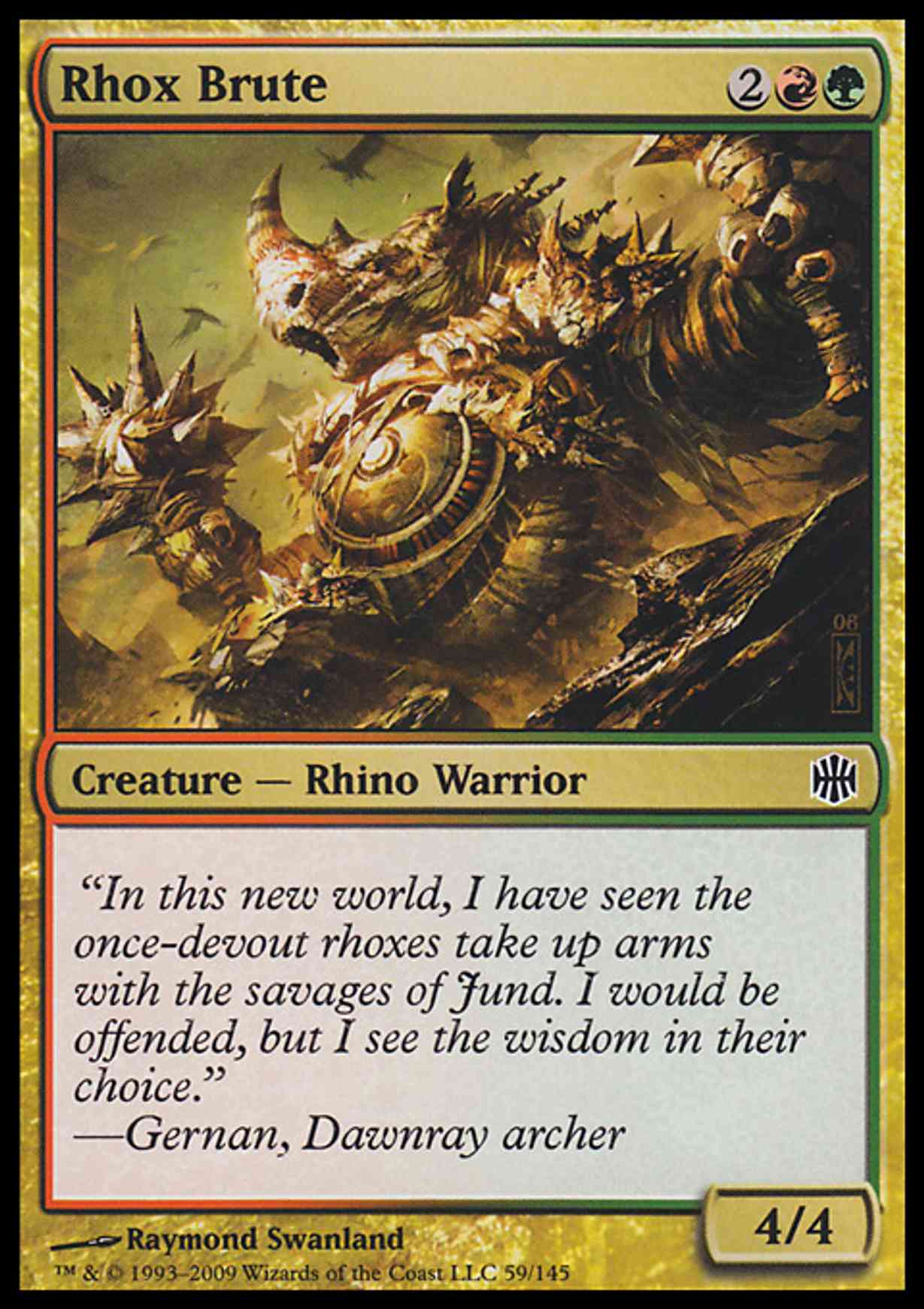 Rhox Brute magic card front