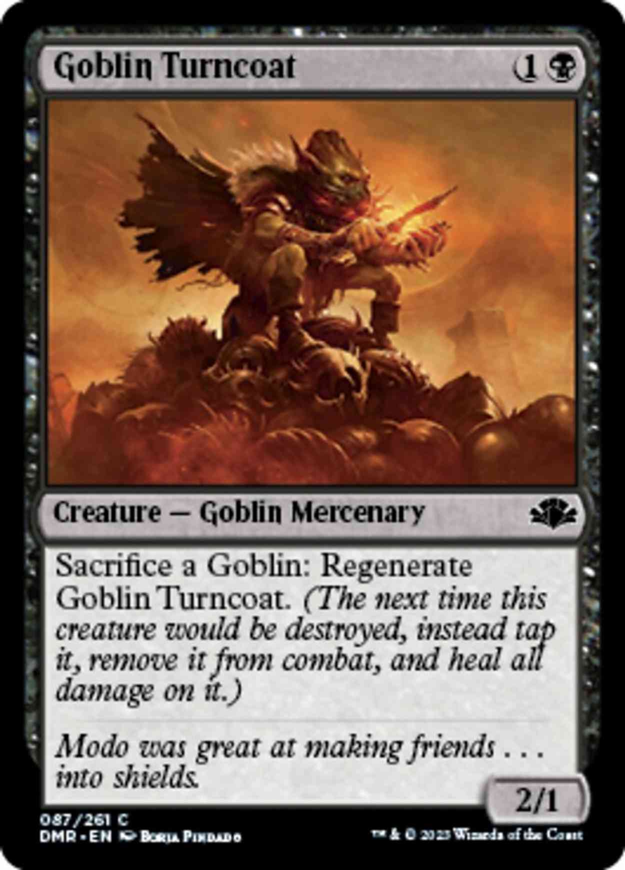 Goblin Turncoat magic card front