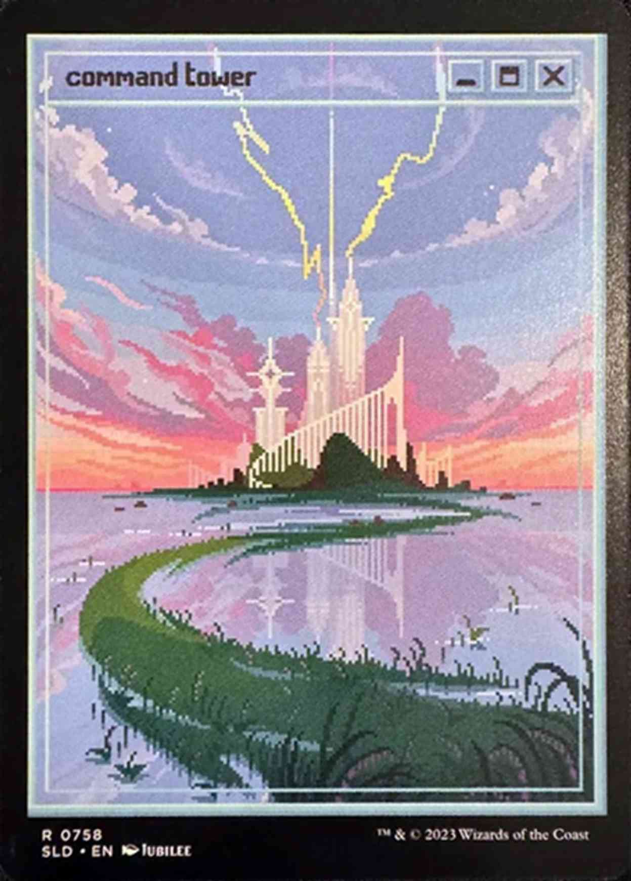 Command Tower (Pixel Art) magic card front
