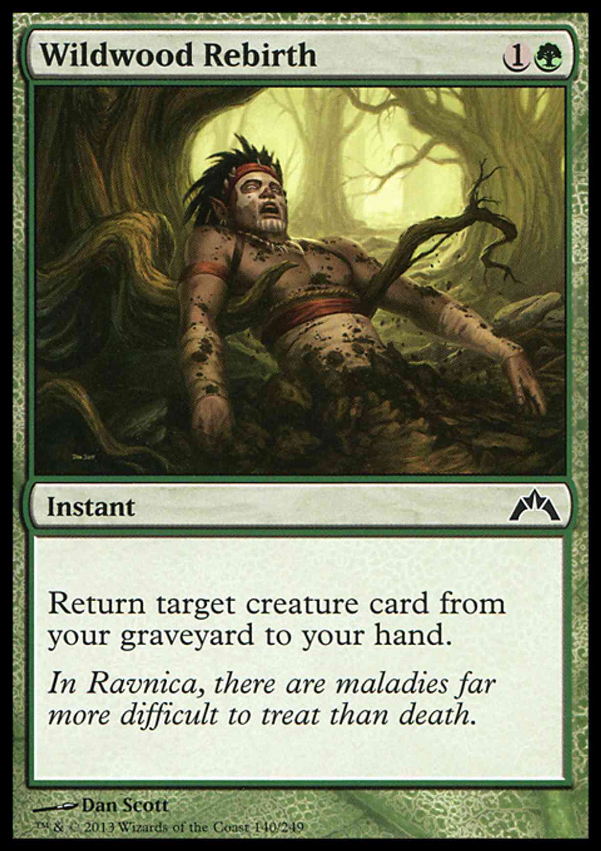 Wildwood Rebirth magic card front