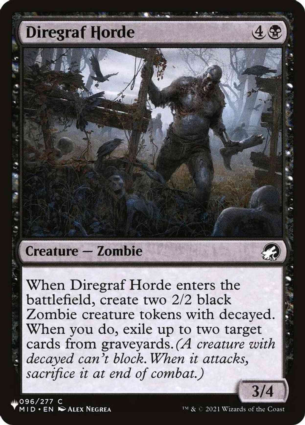 Diregraf Horde magic card front