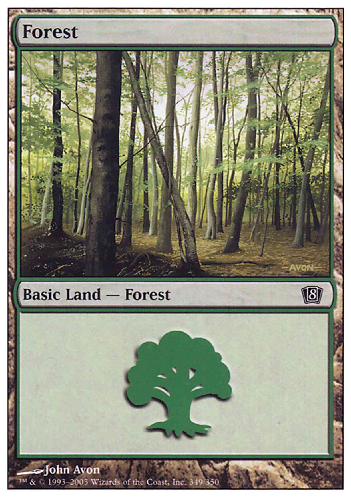 Forest (349) magic card front