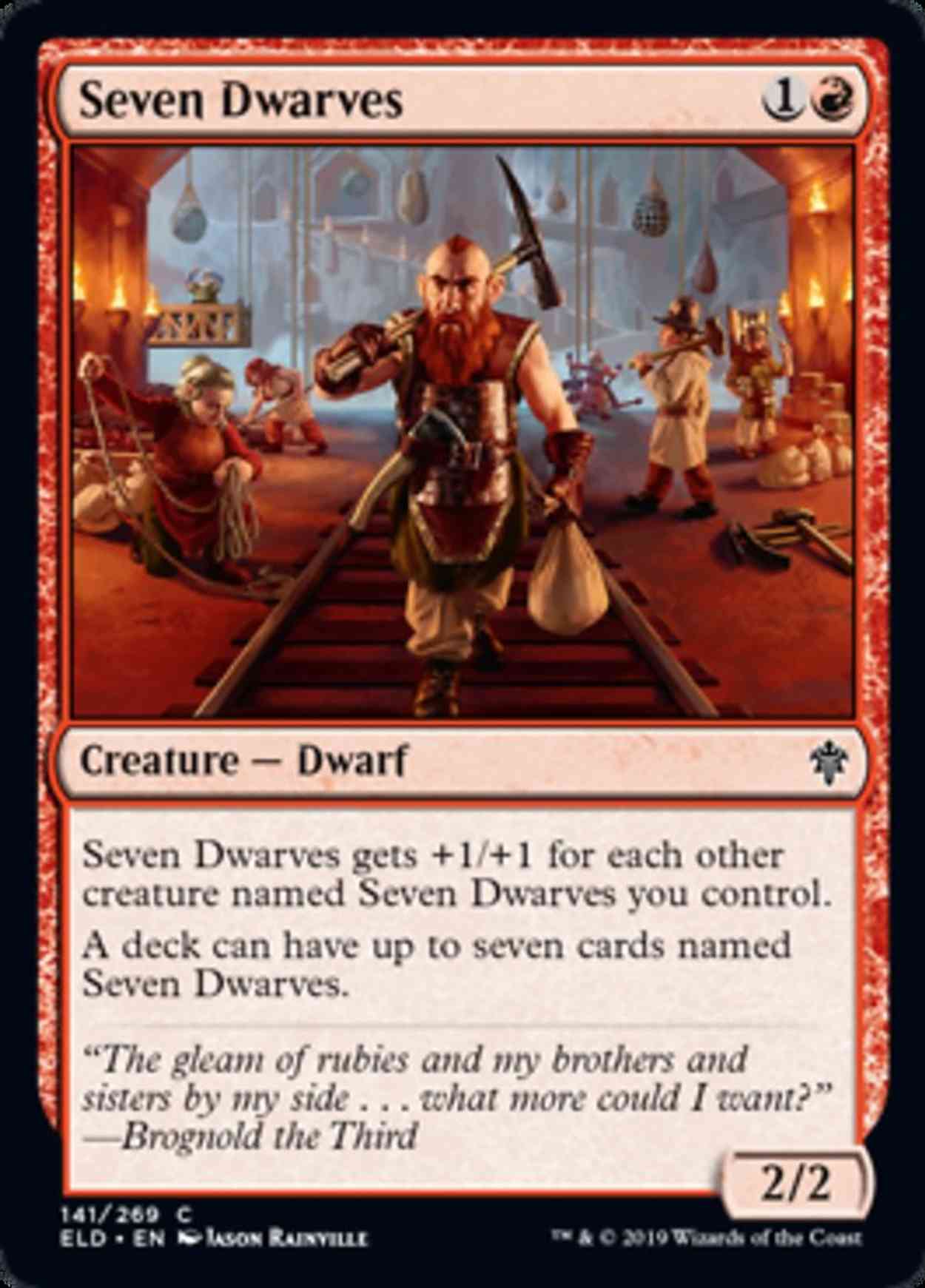 Seven Dwarves magic card front