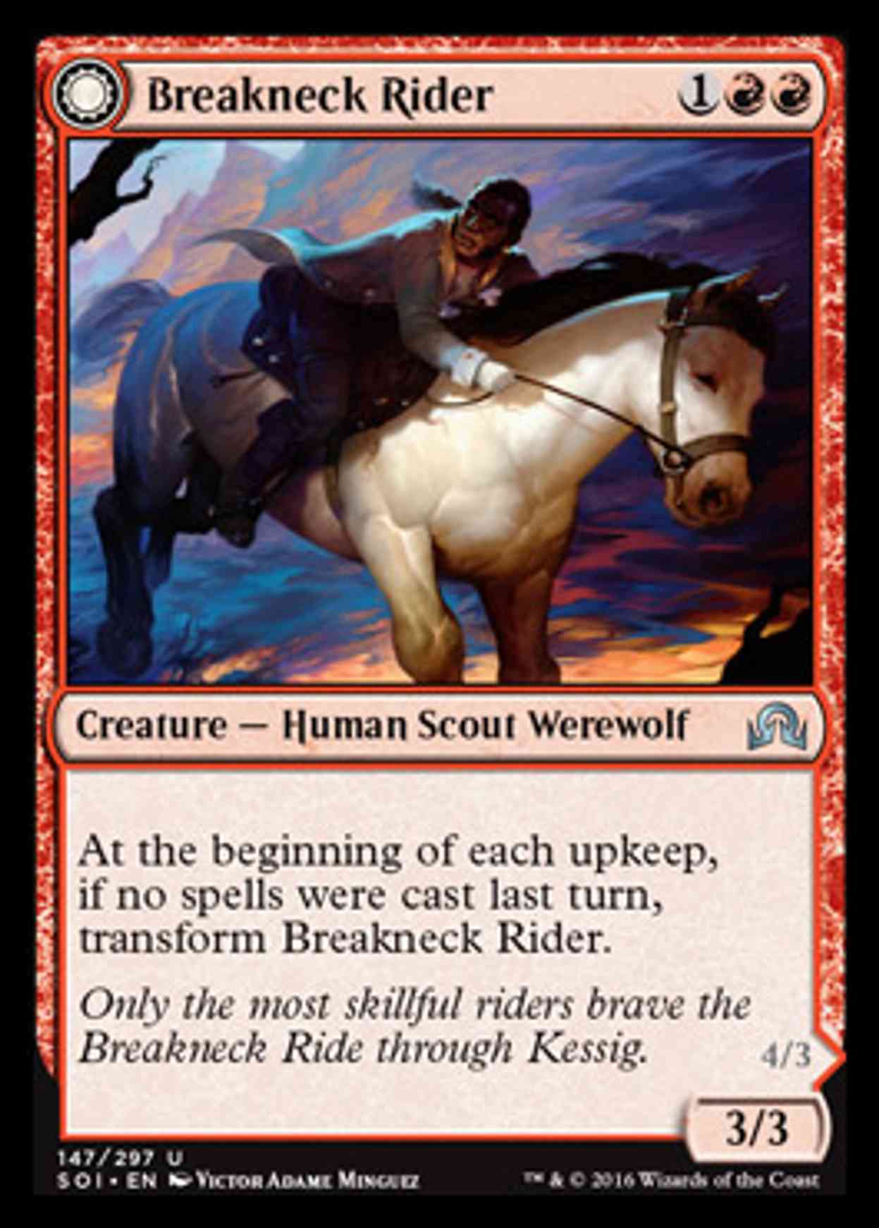 Breakneck Rider magic card front