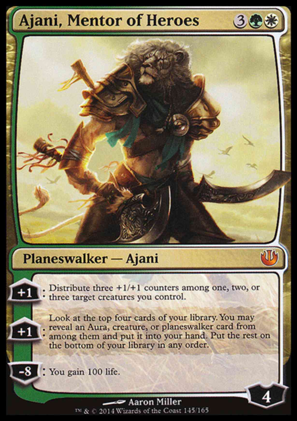Ajani, Mentor of Heroes magic card front
