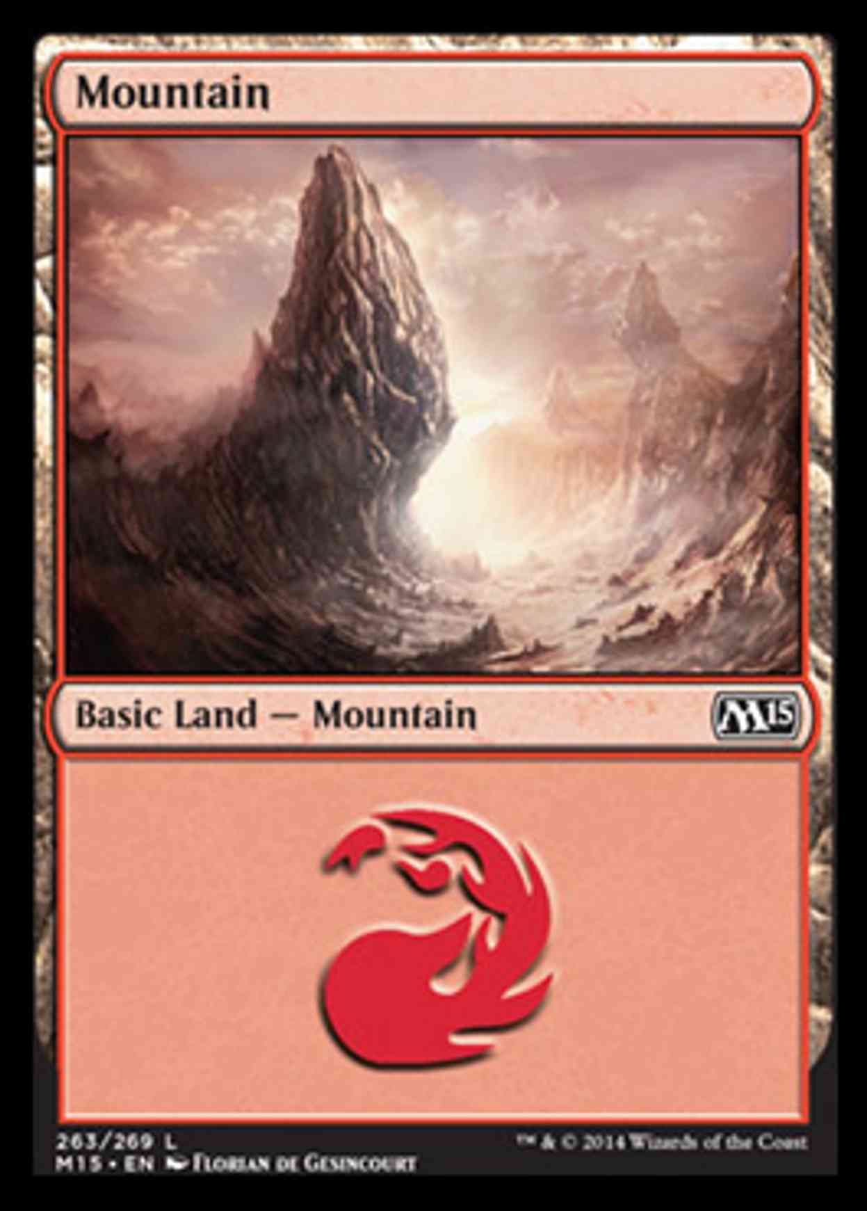 Mountain (263) magic card front