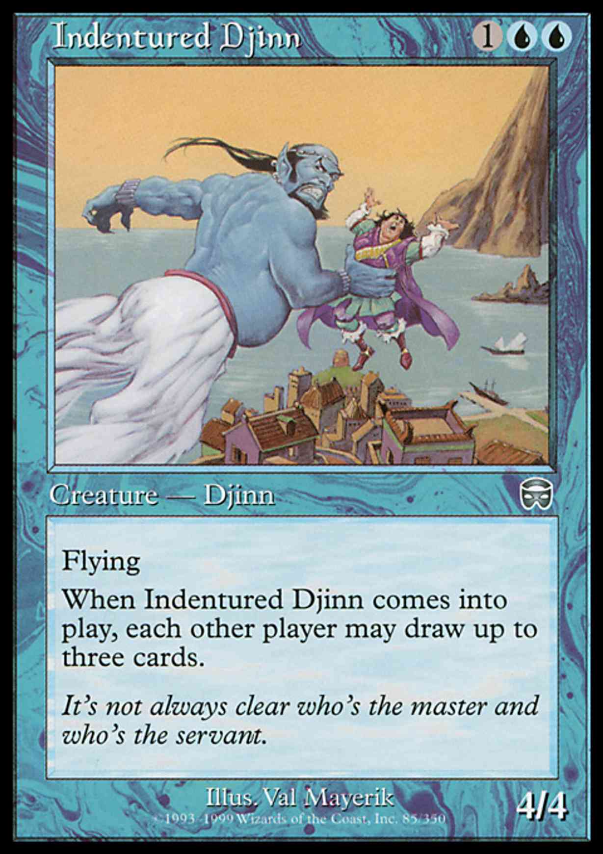 Indentured Djinn magic card front