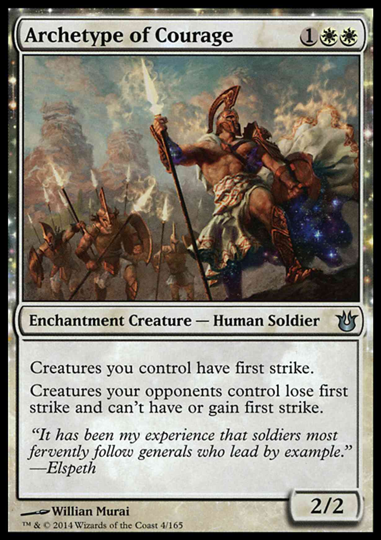 Archetype of Courage magic card front