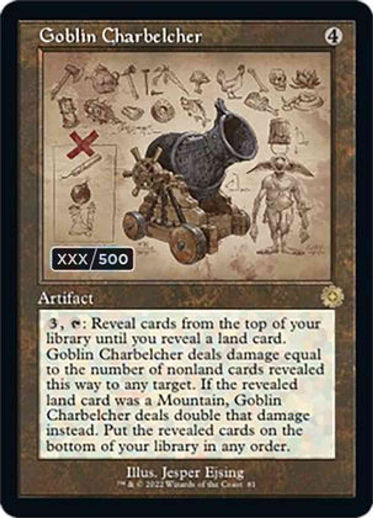 Goblin Charbelcher (Schematic) (Serial Numbered) magic card front