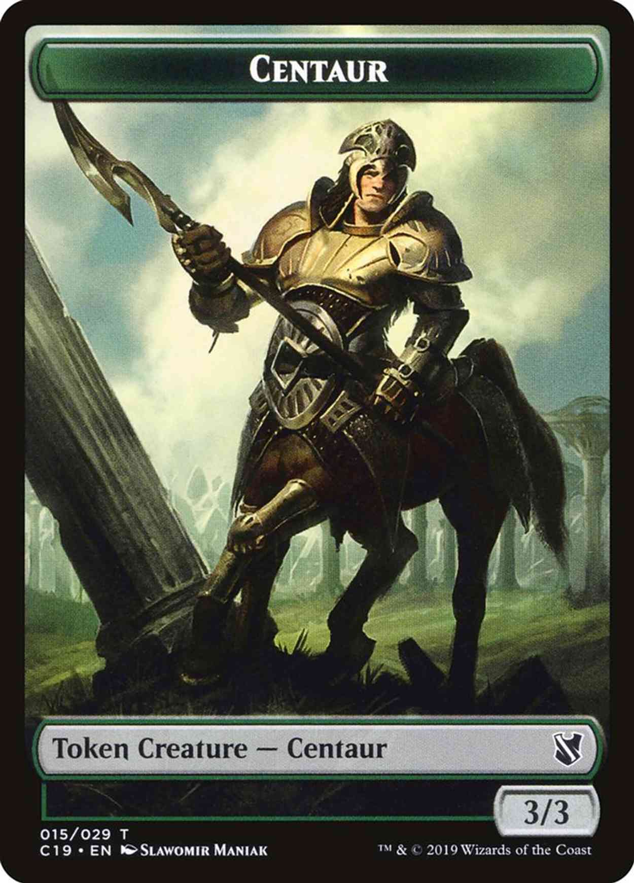 Centaur // Egg Double-sided Token magic card front
