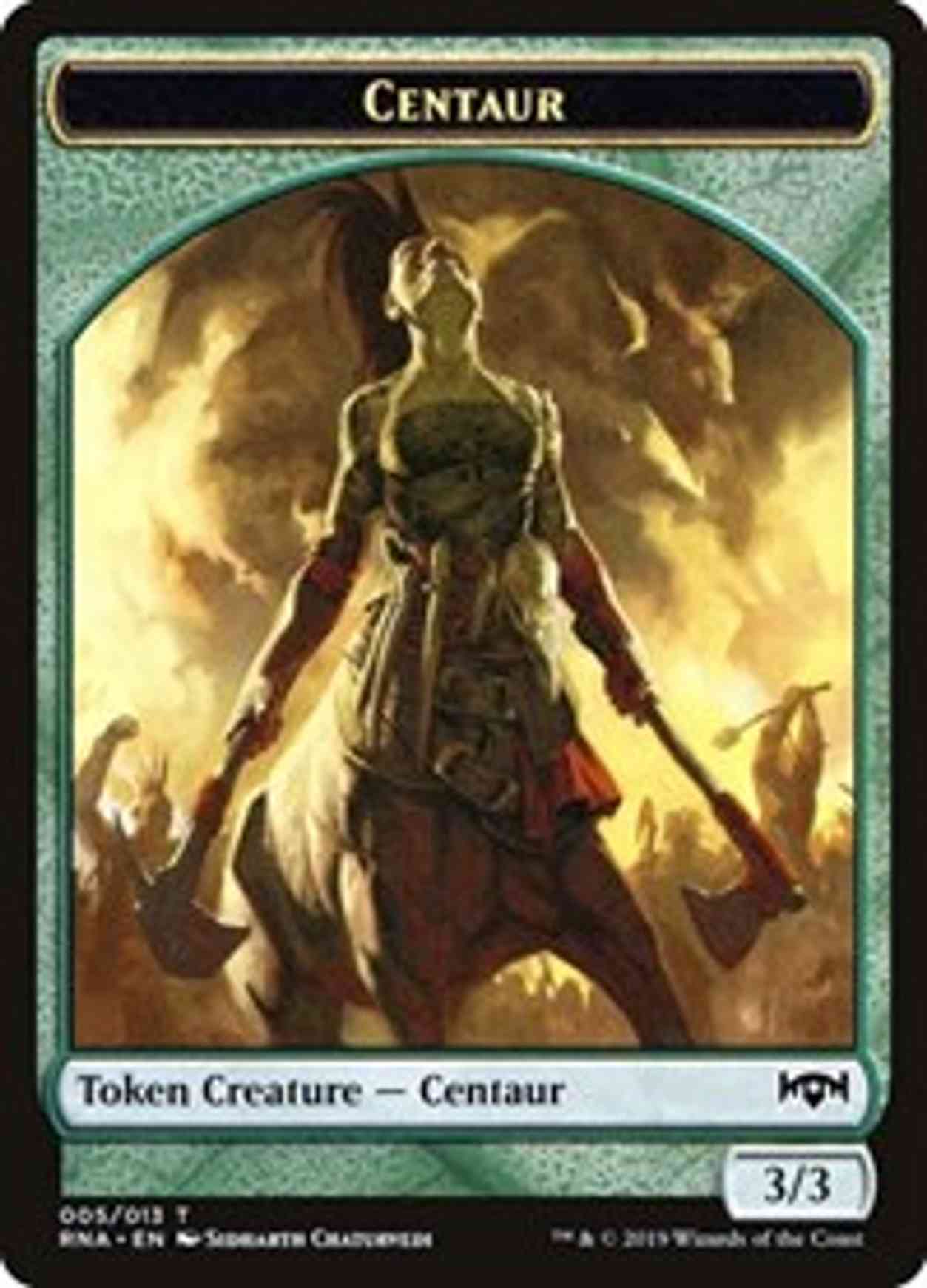 Centaur Token magic card front