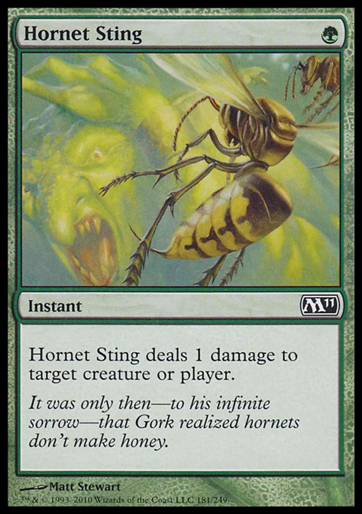 Hornet Sting magic card front