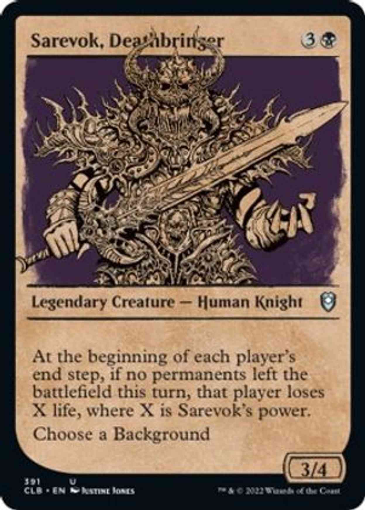 Sarevok, Deathbringer (Showcase) magic card front