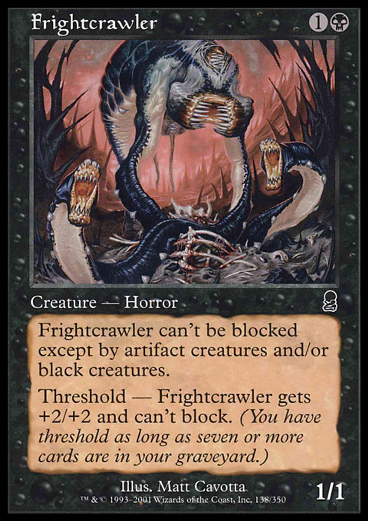 Frightcrawler magic card front