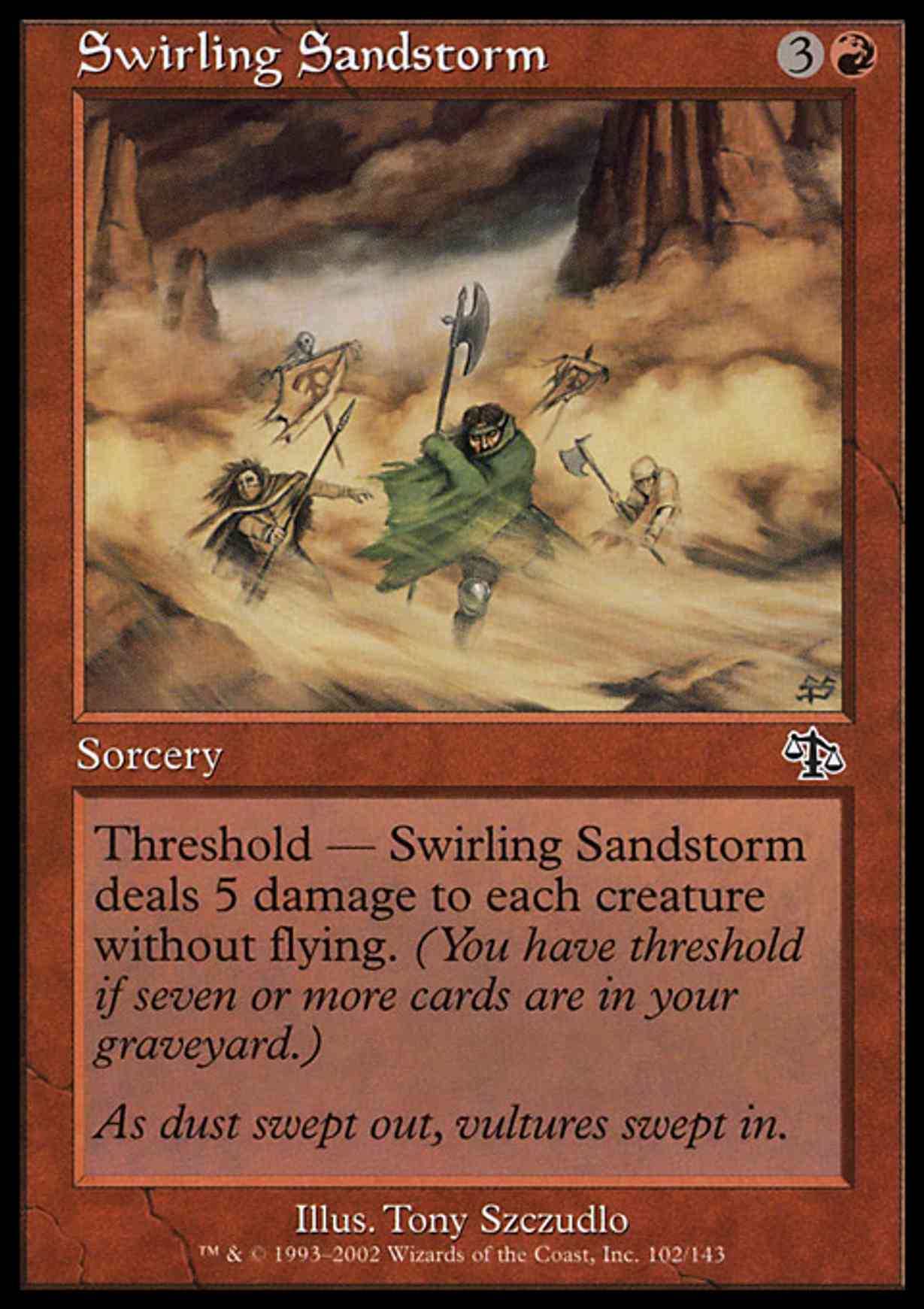 Swirling Sandstorm magic card front