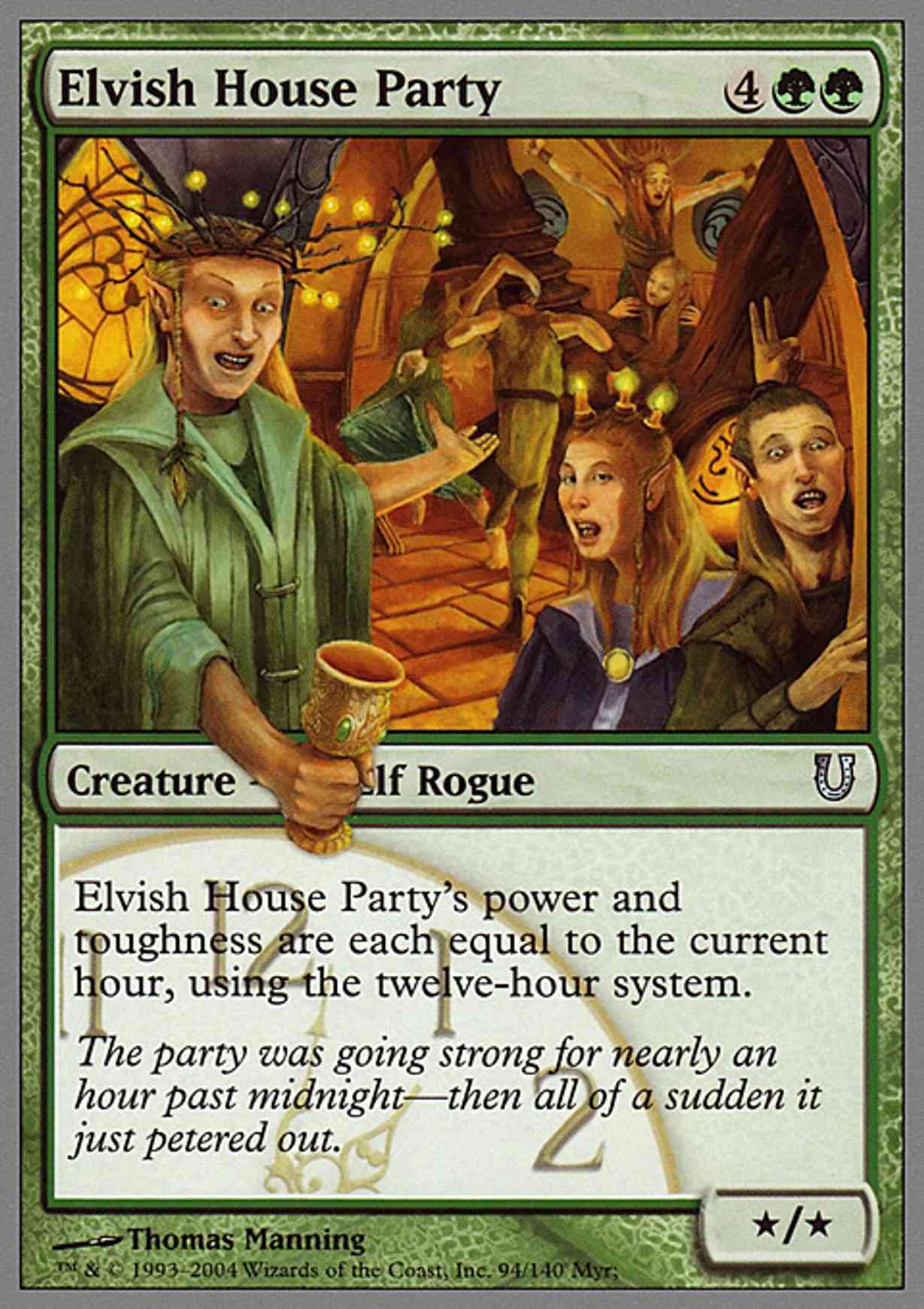 Elvish House Party magic card front