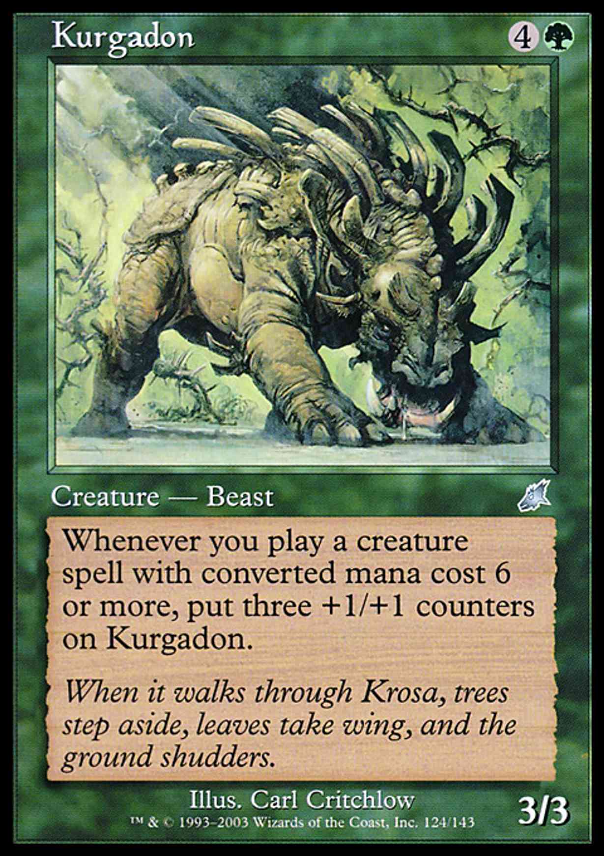 Kurgadon magic card front