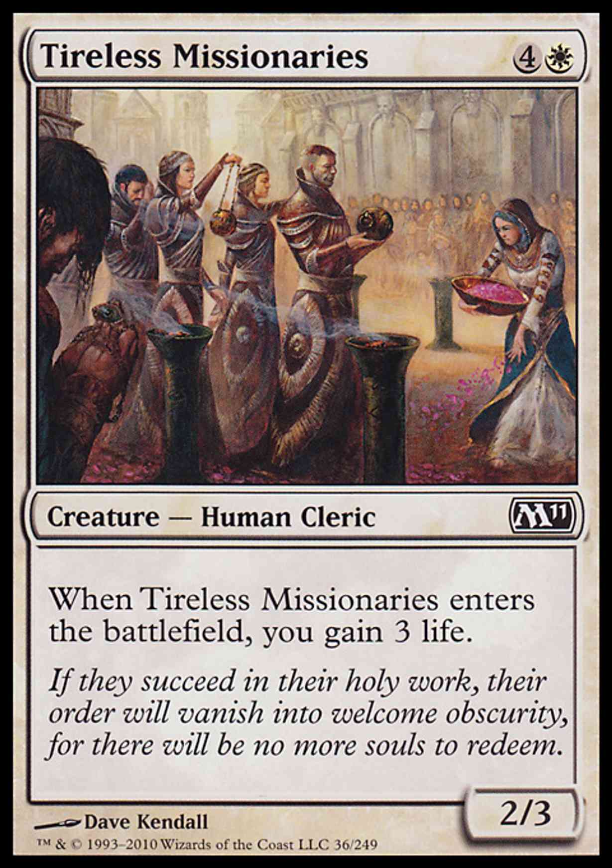 Tireless Missionaries magic card front