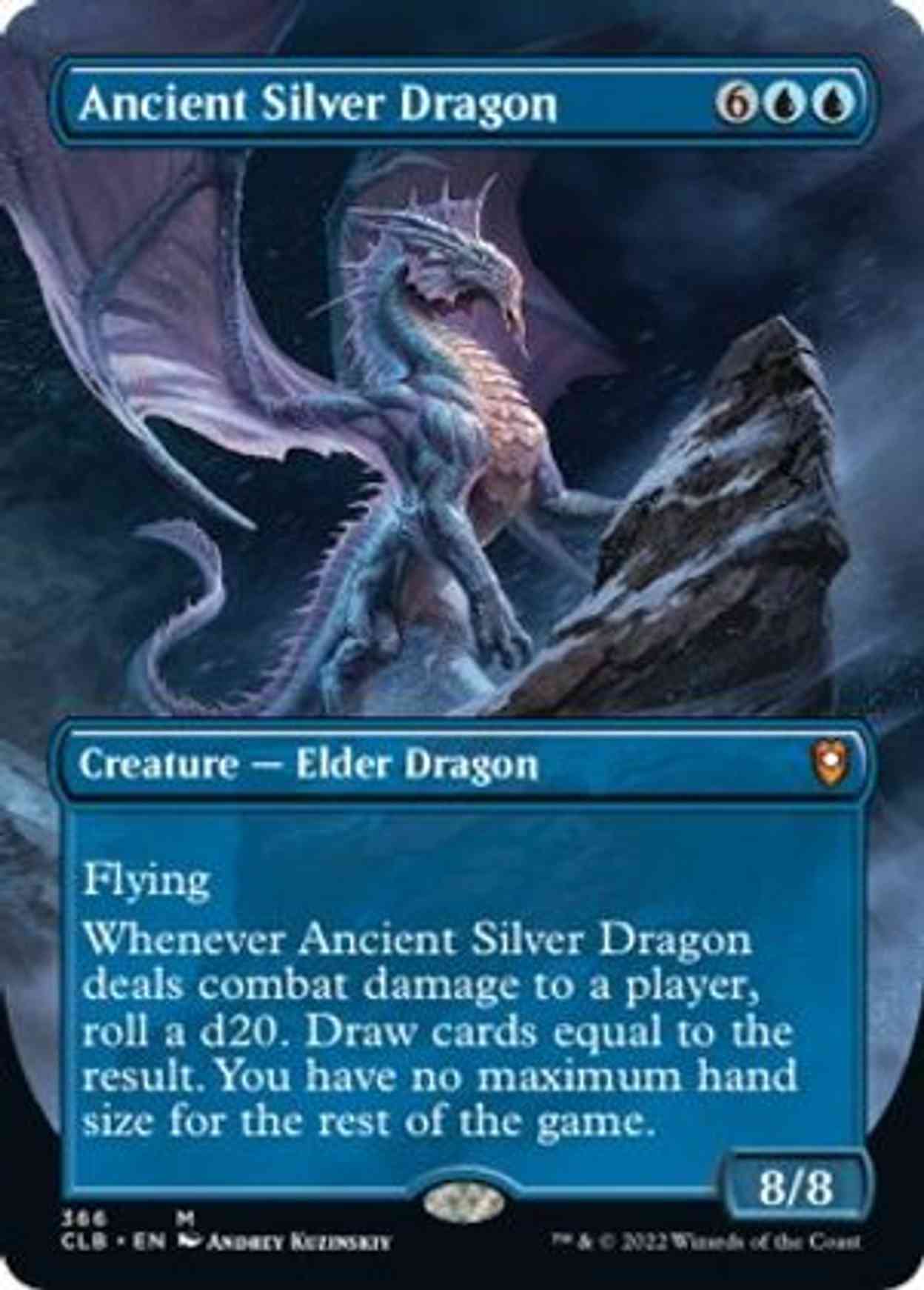 Ancient Silver Dragon (Borderless) magic card front
