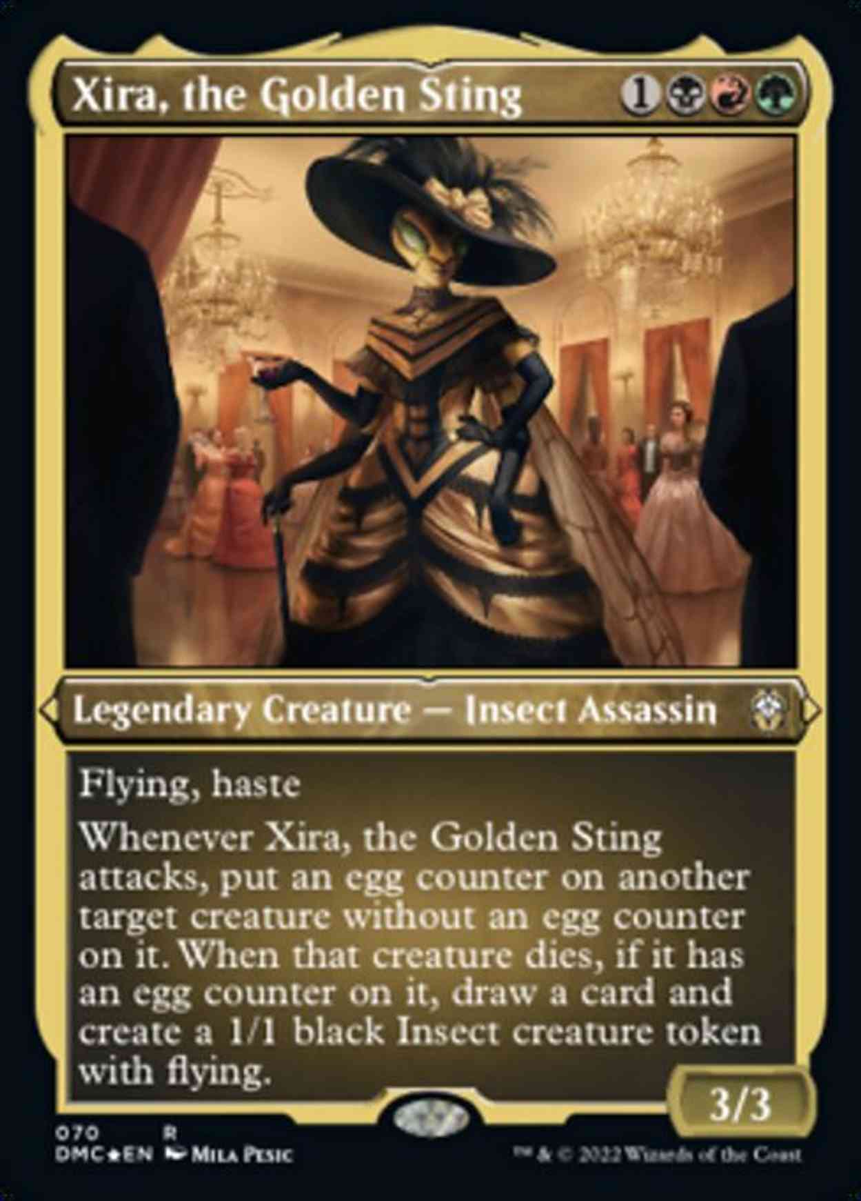 Xira, the Golden Sting (Foil Etched) magic card front