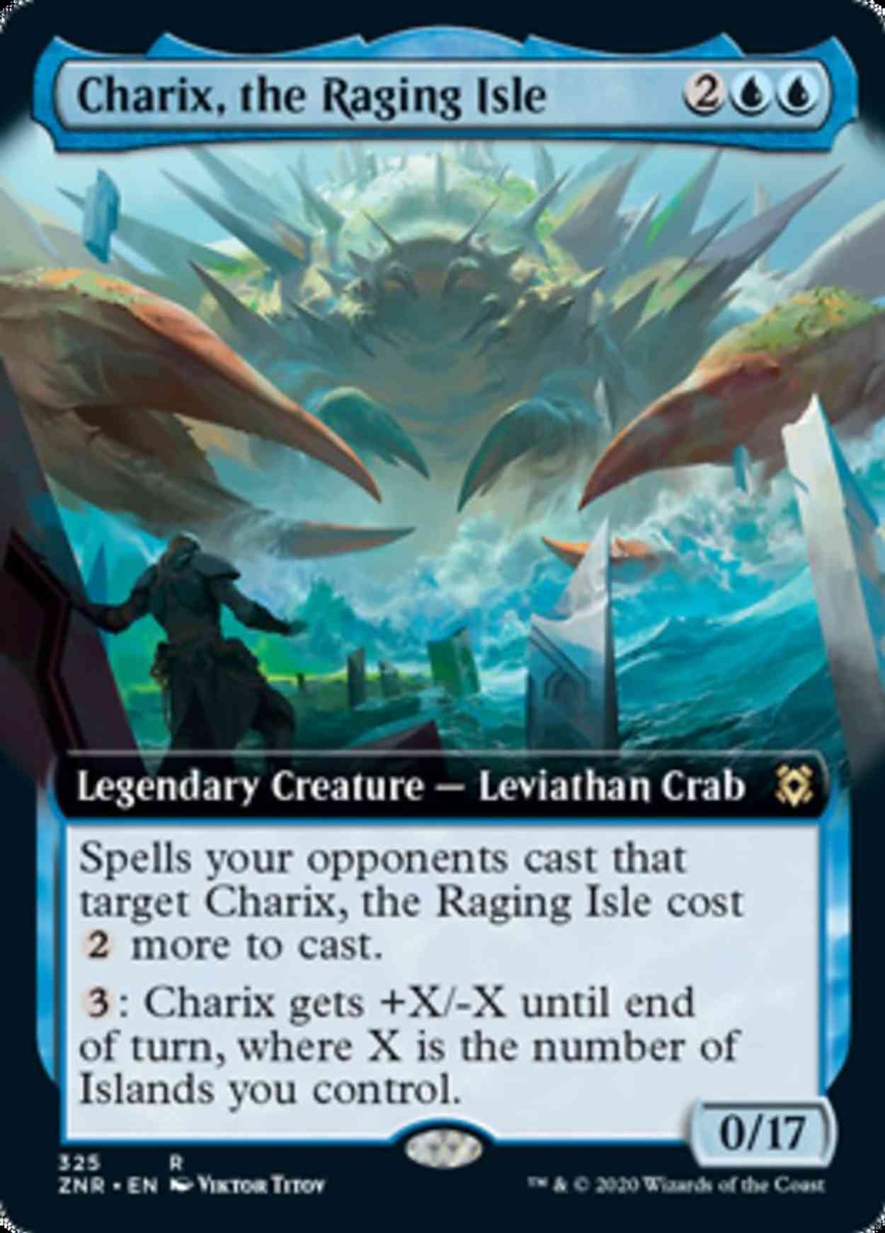 Charix, the Raging Isle (Extended Art) magic card front