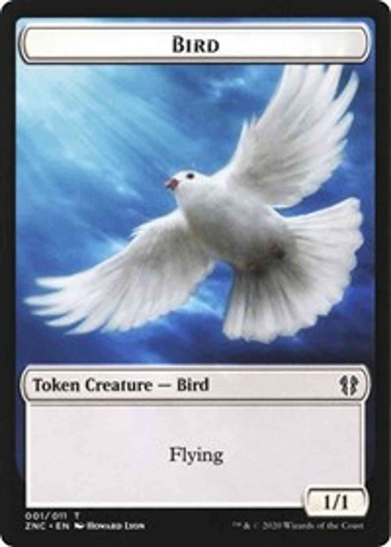 Bird // Kor Ally Double-sided Token magic card front