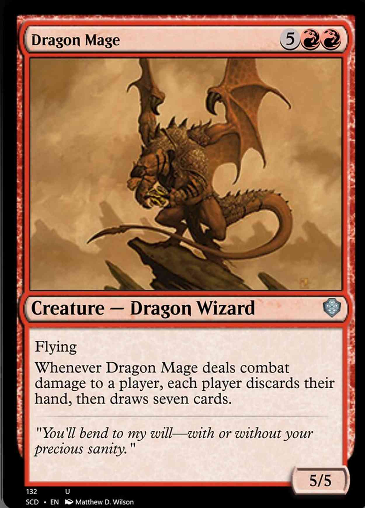 Dragon Mage magic card front