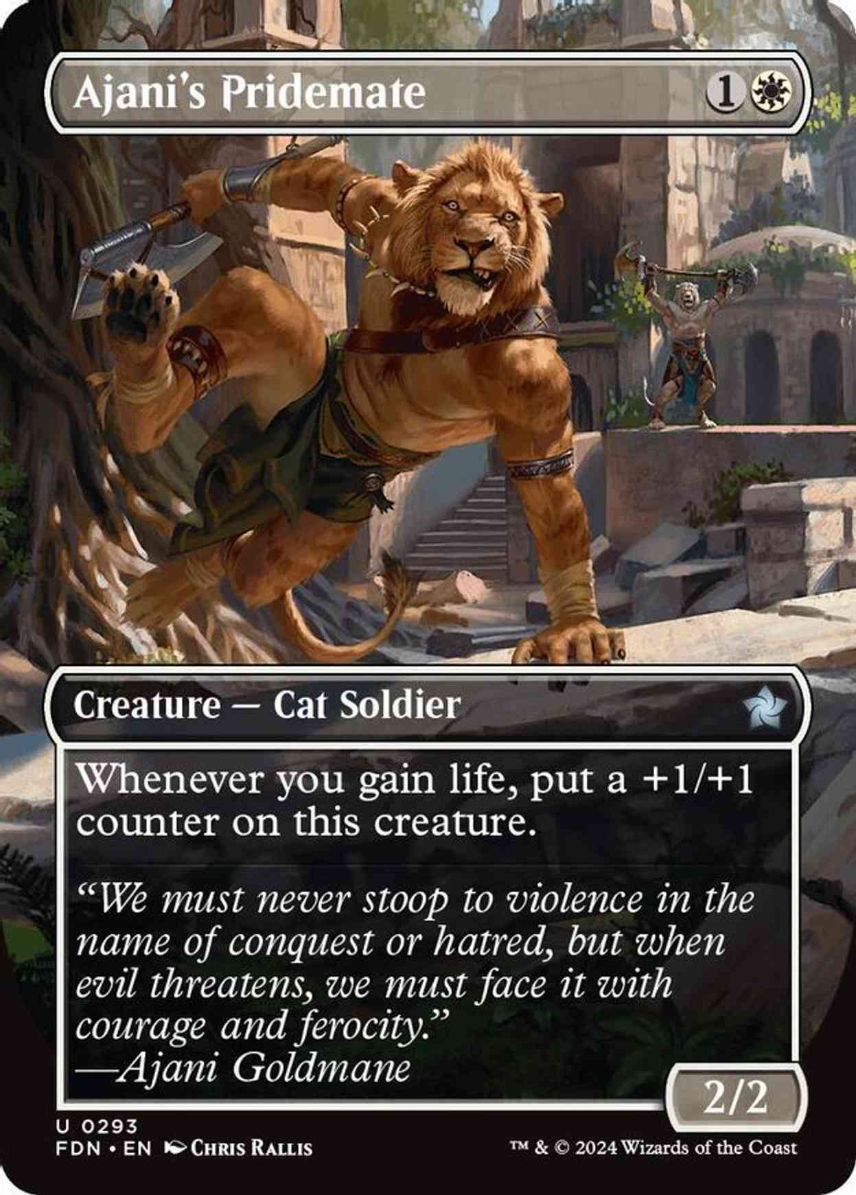 Ajani's Pridemate (Borderless) magic card front