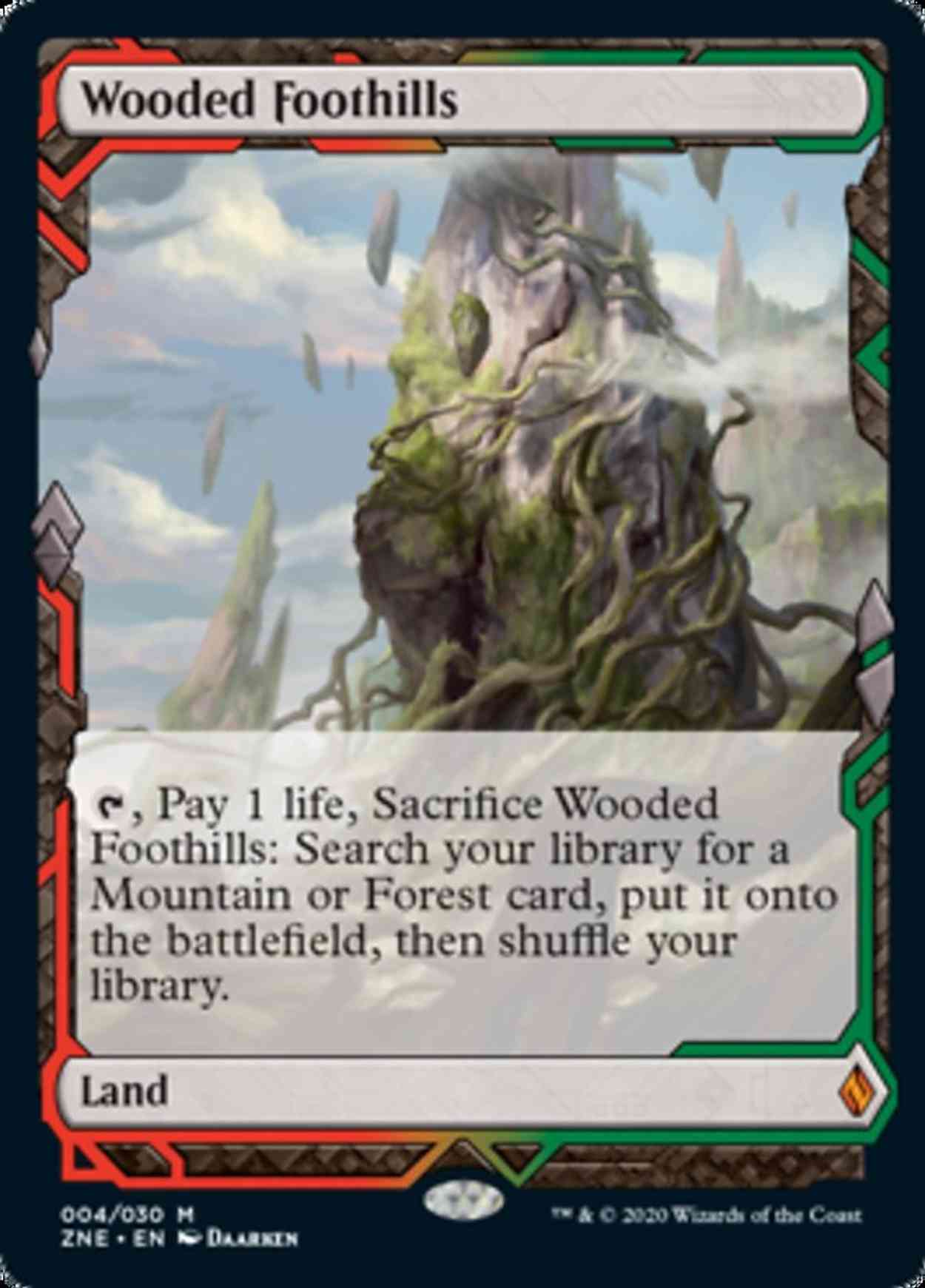 Wooded Foothills Price from mtg Zendikar Rising Expeditions