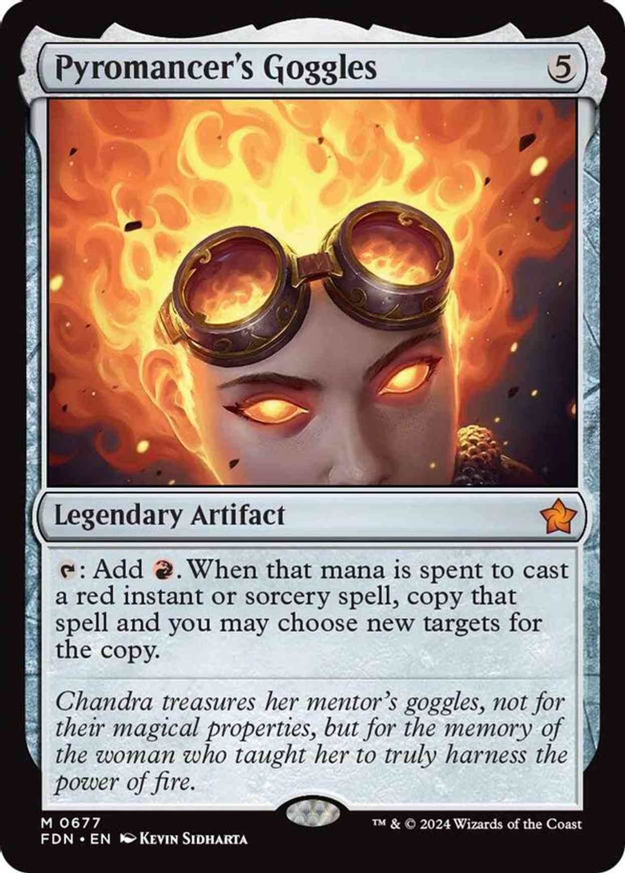 Pyromancer's Goggles magic card front