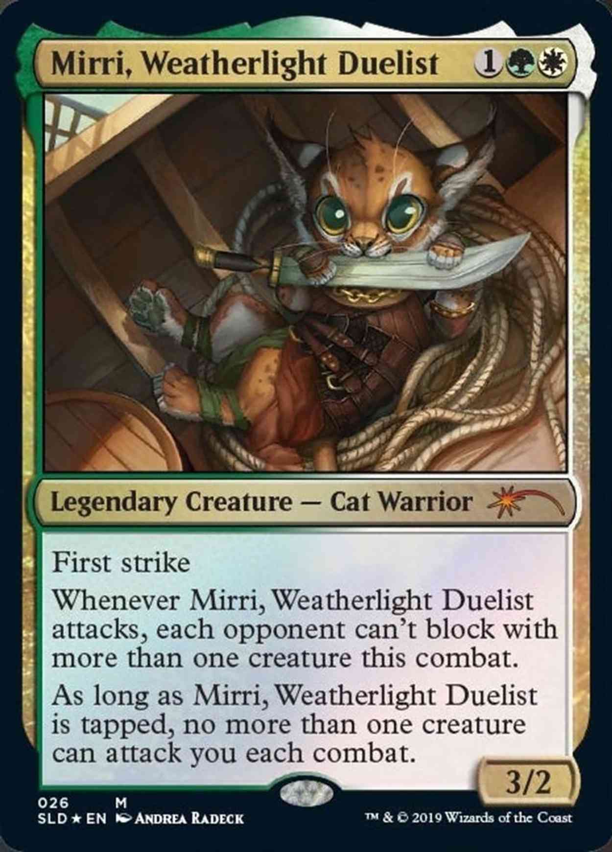 Mirri, Weatherlight Duelist magic card front