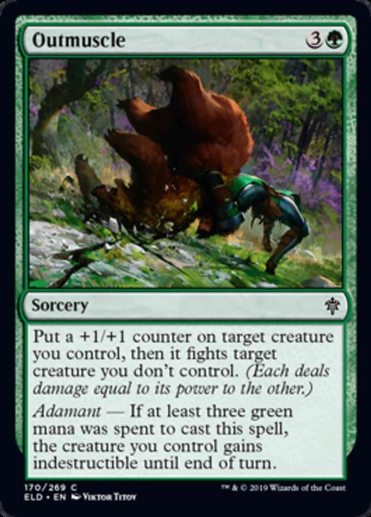 Outmuscle magic card front