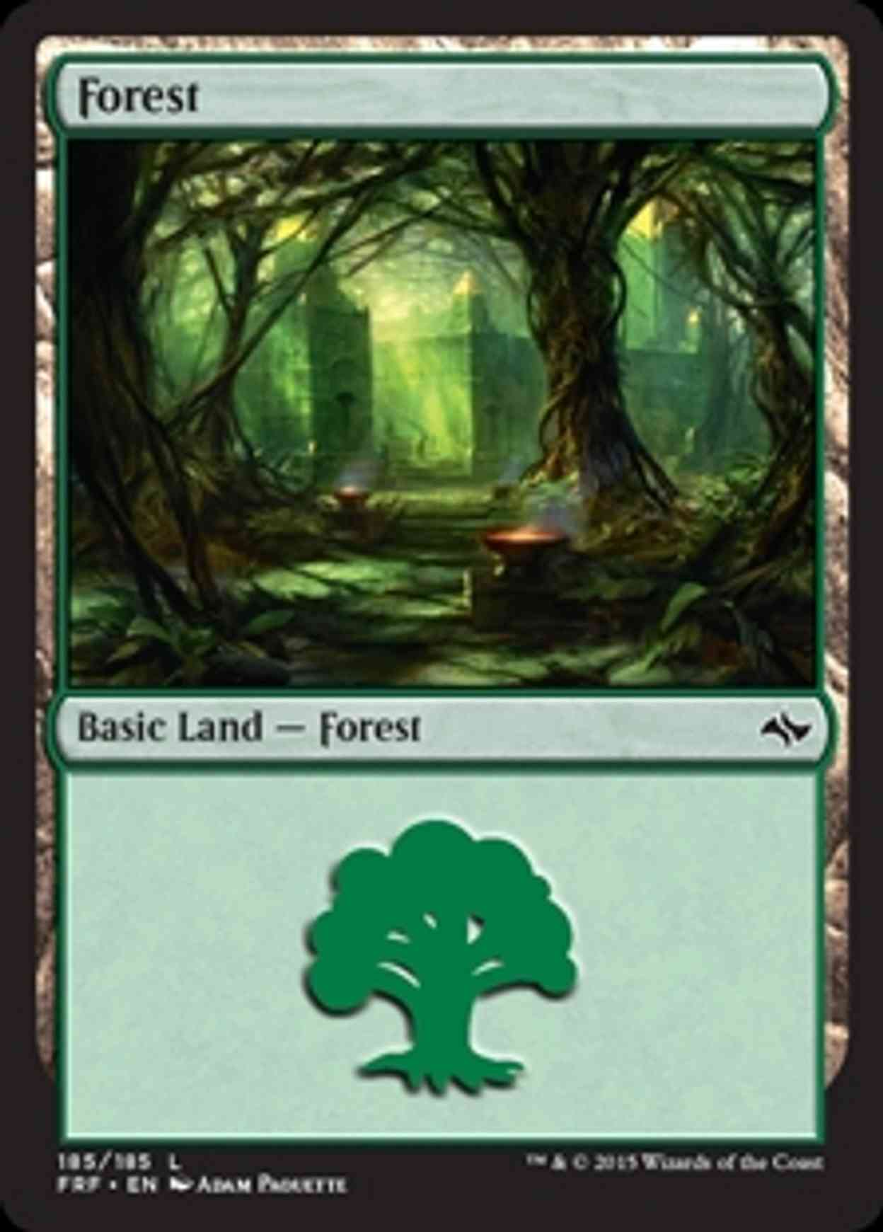 Forest (185) magic card front