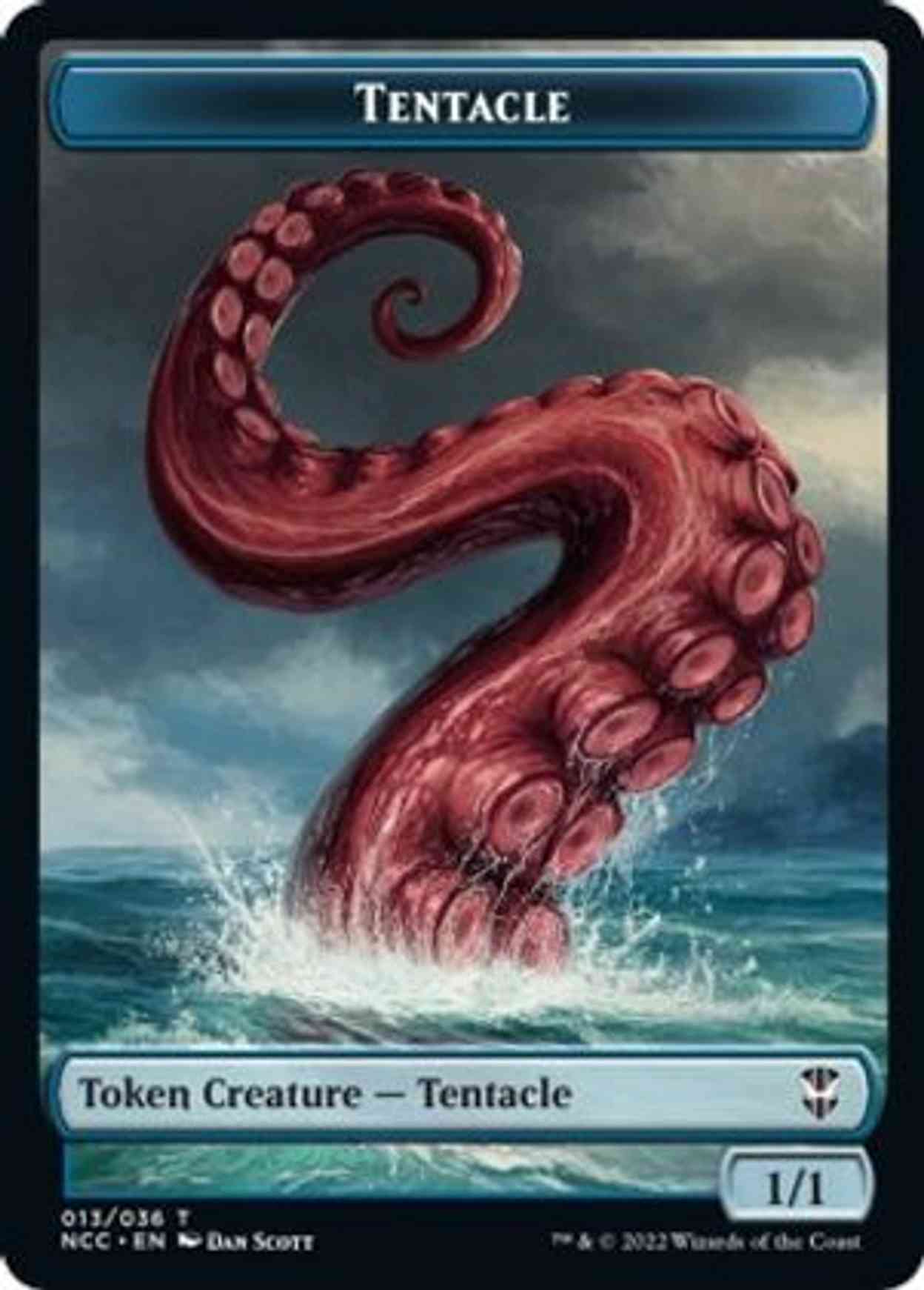 Tentacle // Champion of Wits Double-sided Token magic card front