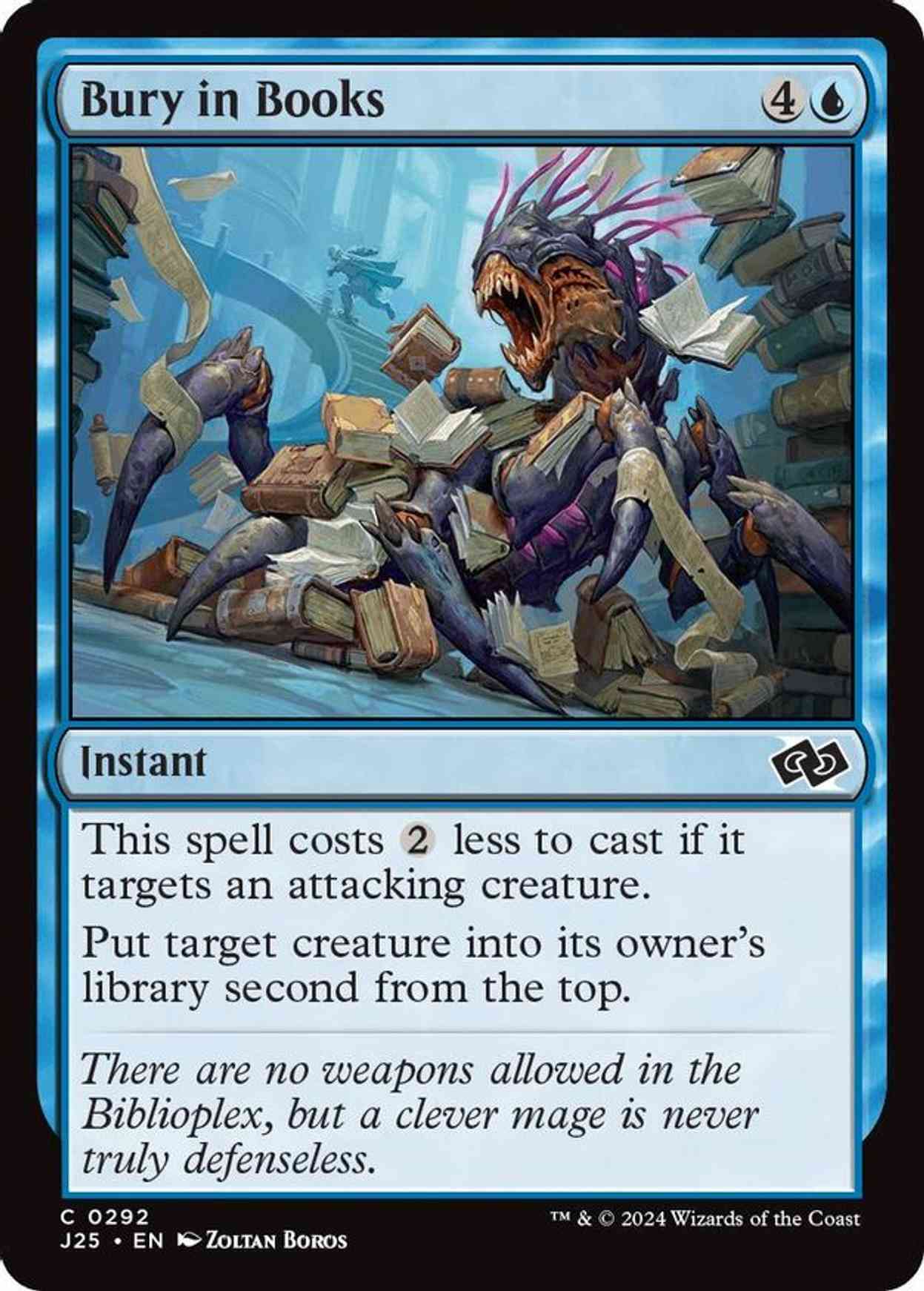 Bury in Books magic card front
