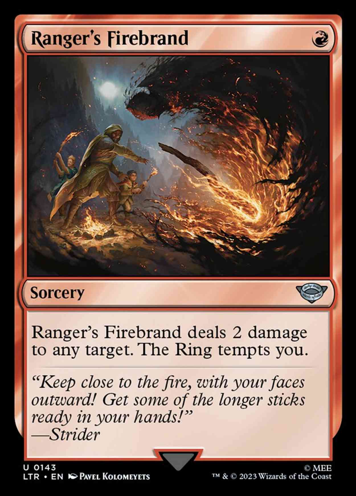 Ranger's Firebrand magic card front