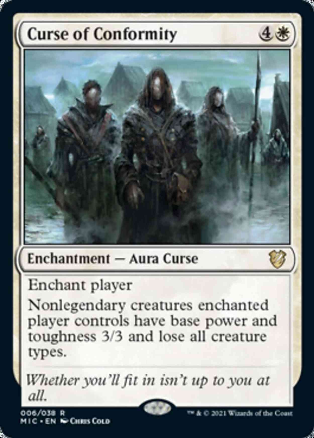 Curse of Conformity magic card front