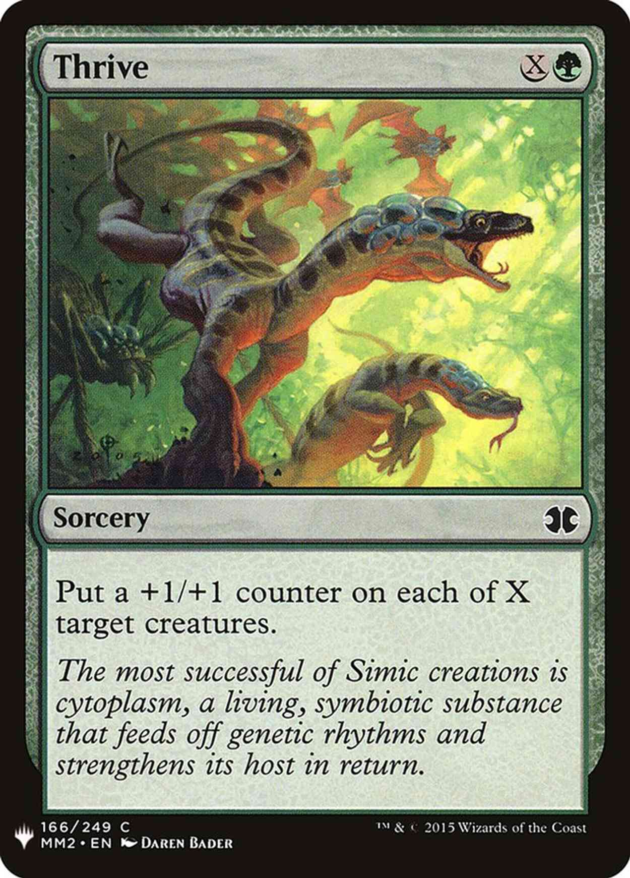 Thrive magic card front