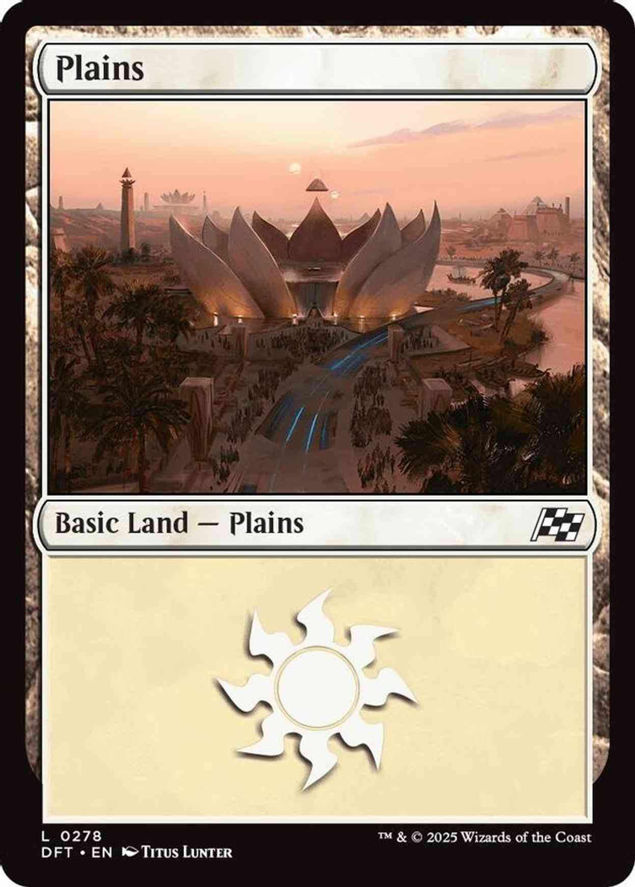 Plains (0278) magic card front