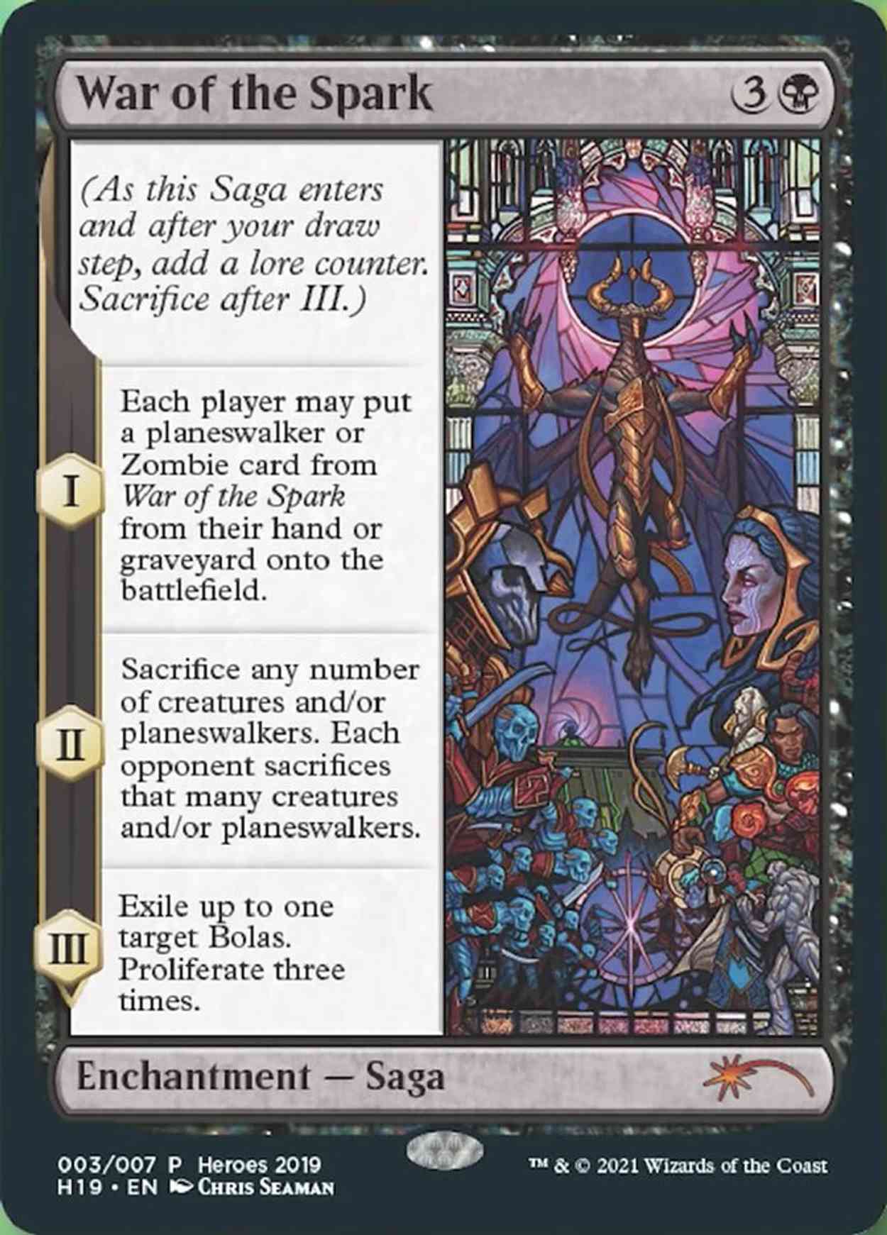 War of the Spark magic card front