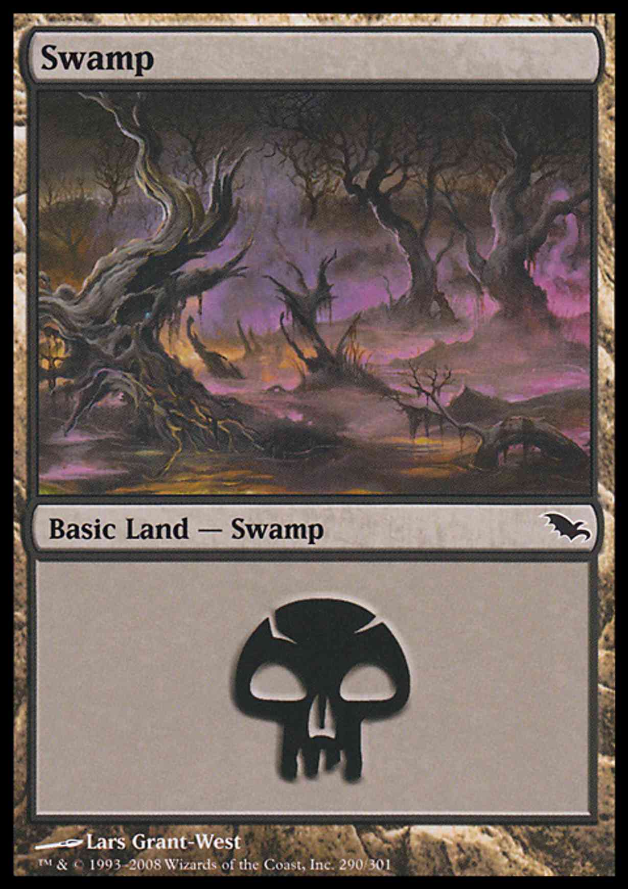 Swamp (290) magic card front