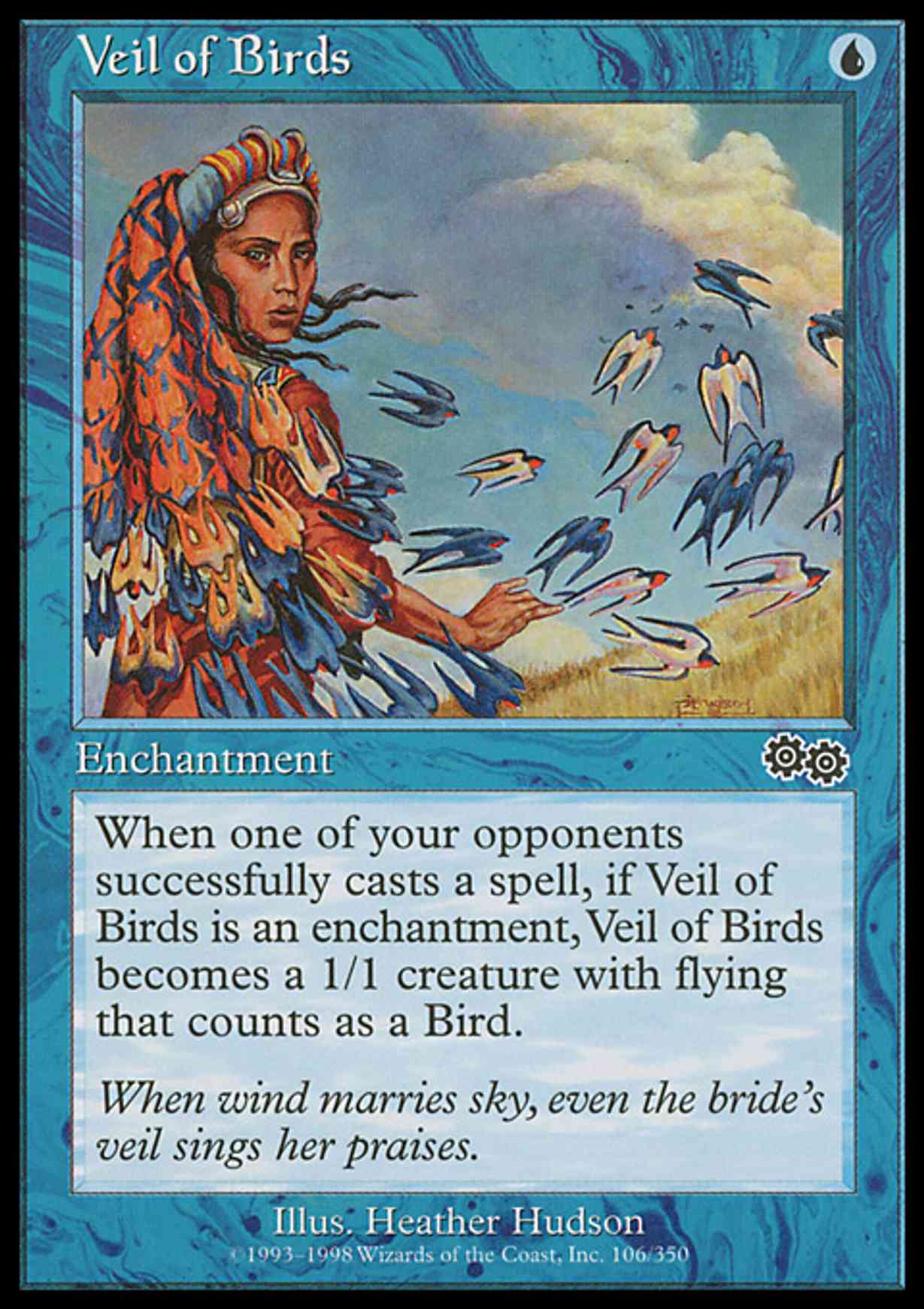 Veil of Birds magic card front