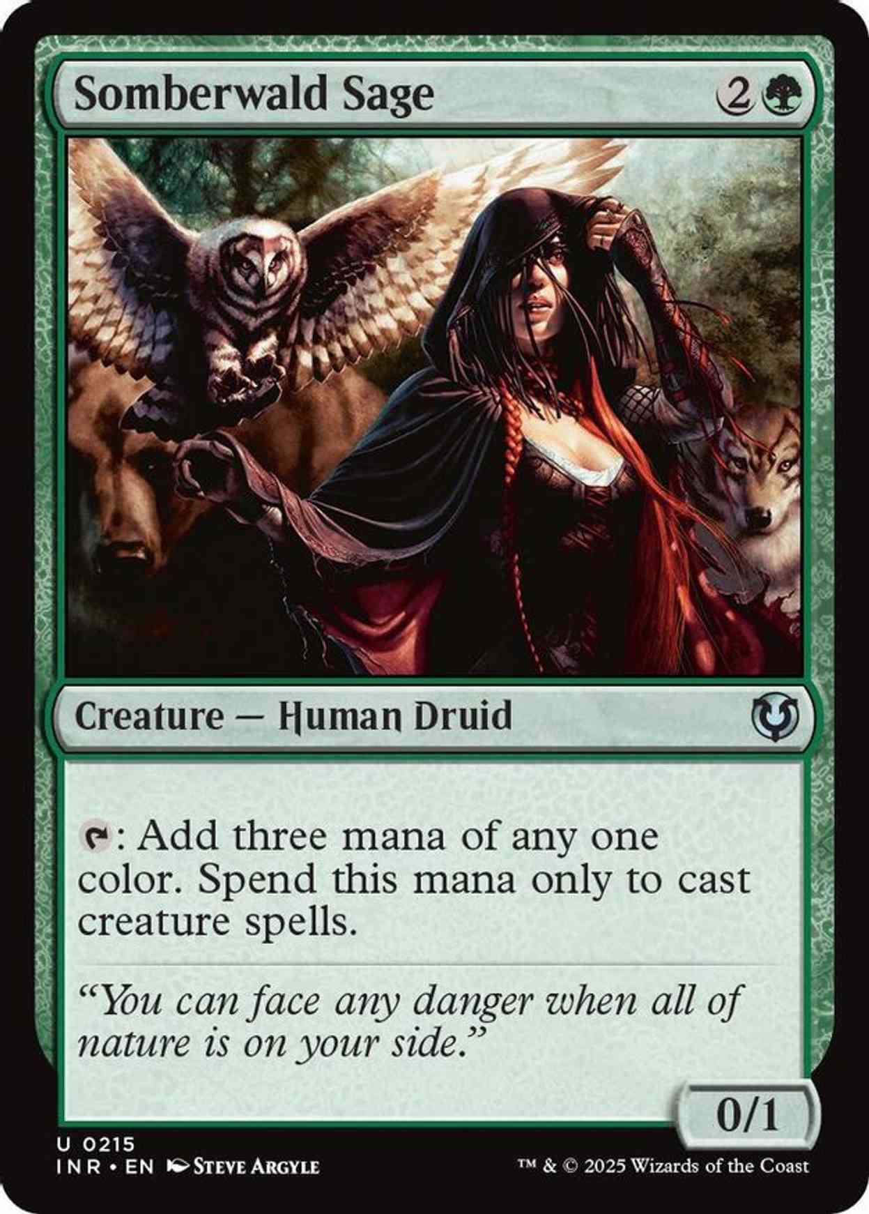Somberwald Sage magic card front
