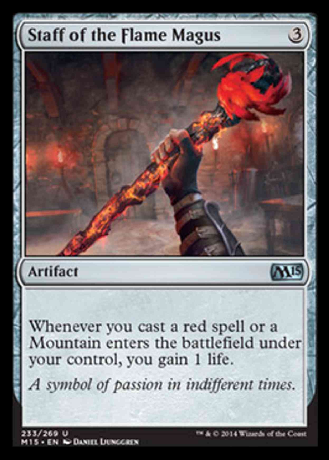 Staff of the Flame Magus magic card front
