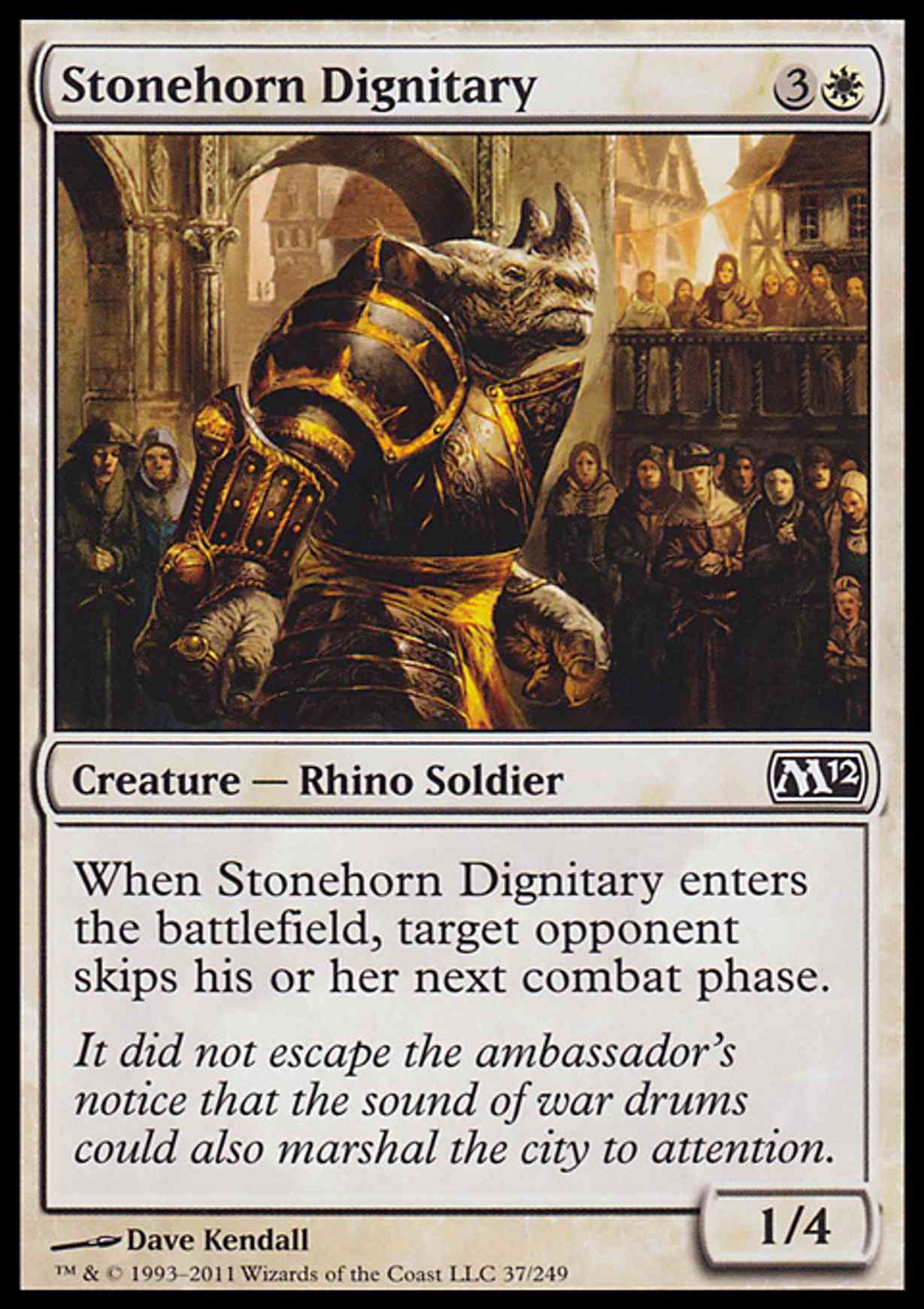 Stonehorn Dignitary magic card front