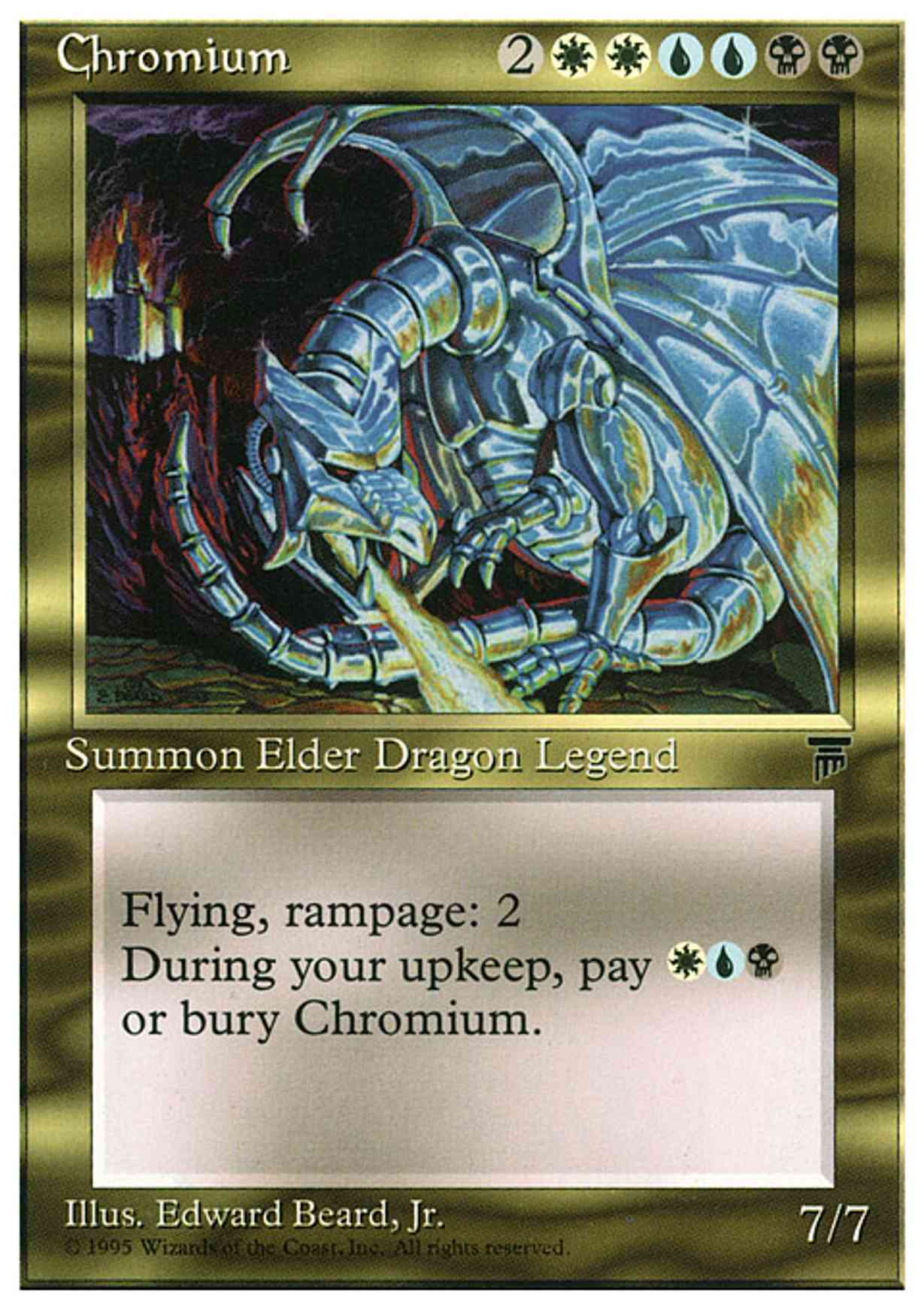 Chromium magic card front