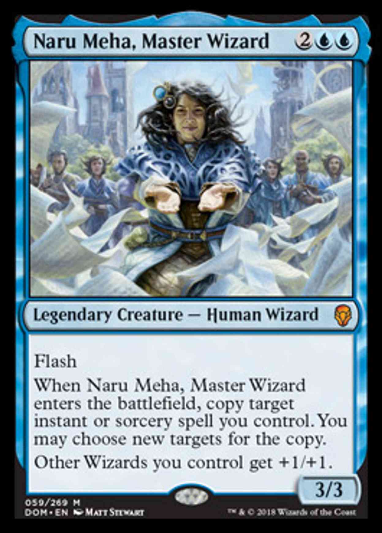 Naru Meha, Master Wizard magic card front